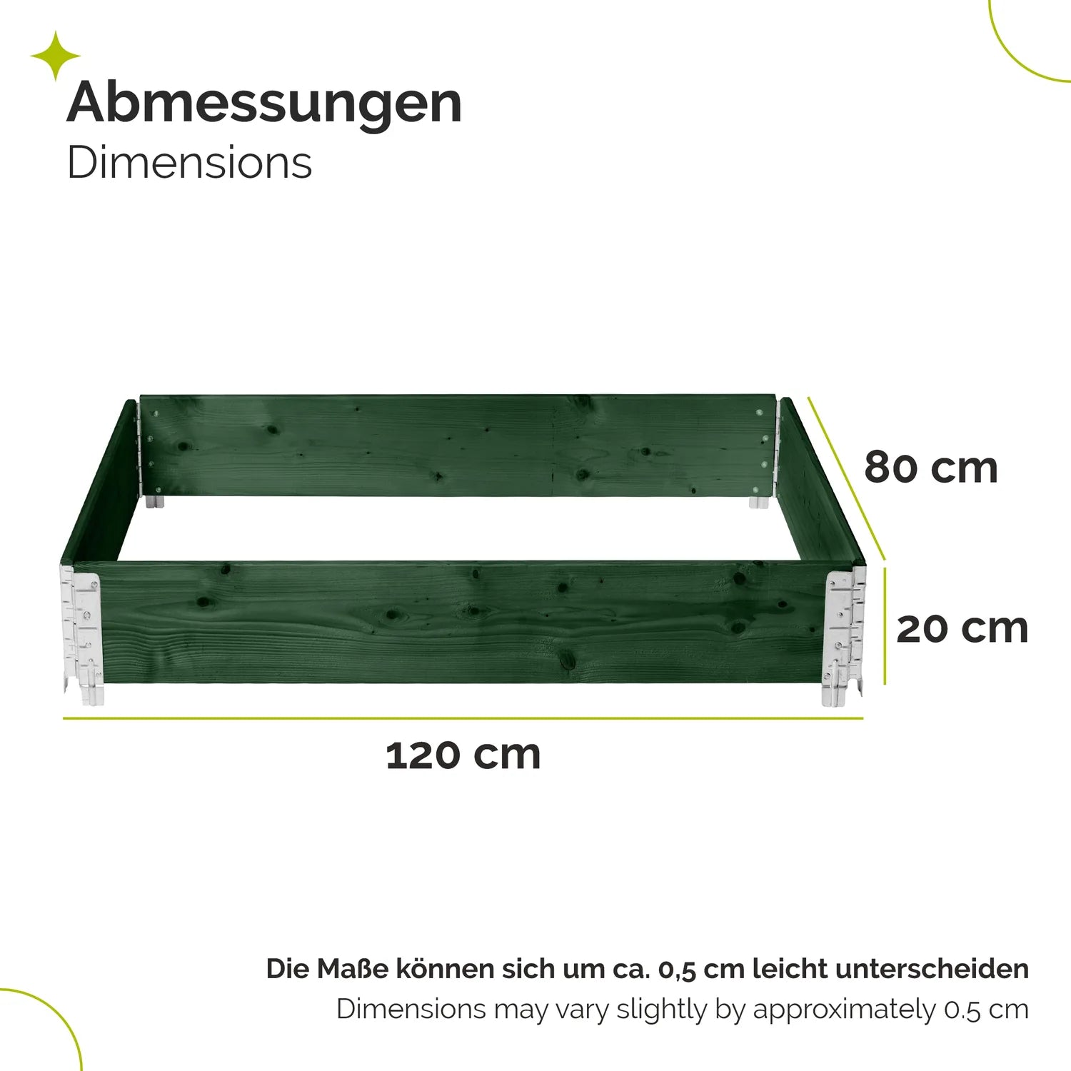 #Farbe_Grün#Größe_120x80x20 cm