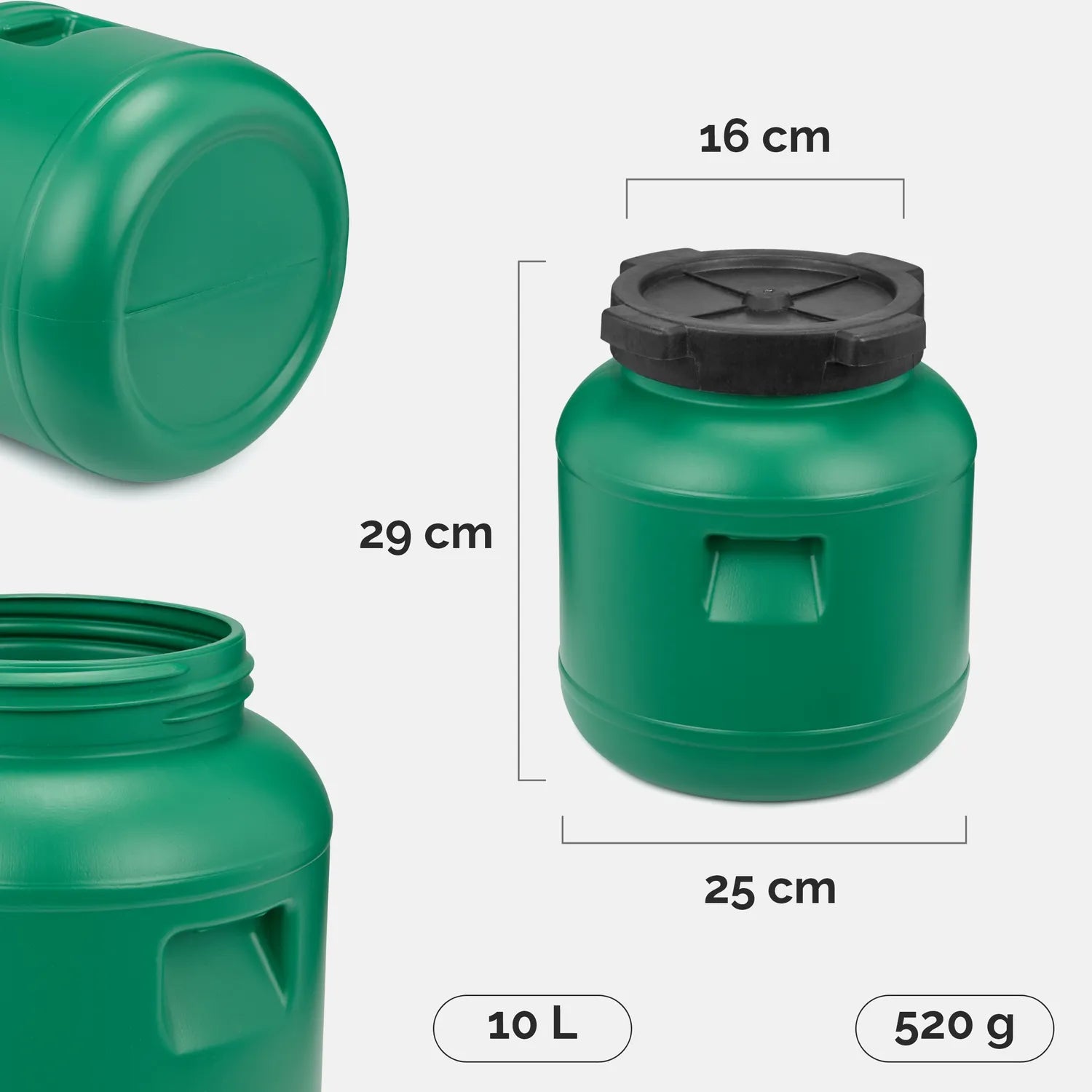 #Farbe_Grün#Kapazität_10 L