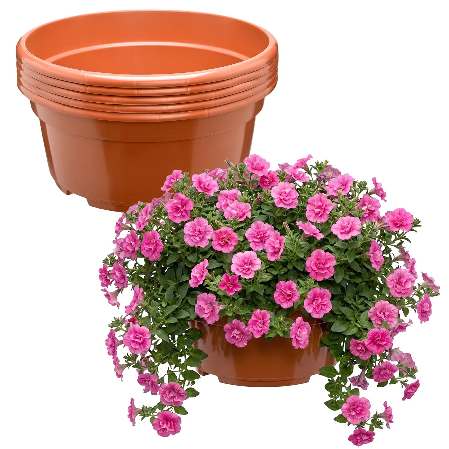 #Größe_Ø25 x 11,5 cm (4,7L)#Menge_5 Stück#Farbe_Terrakotta