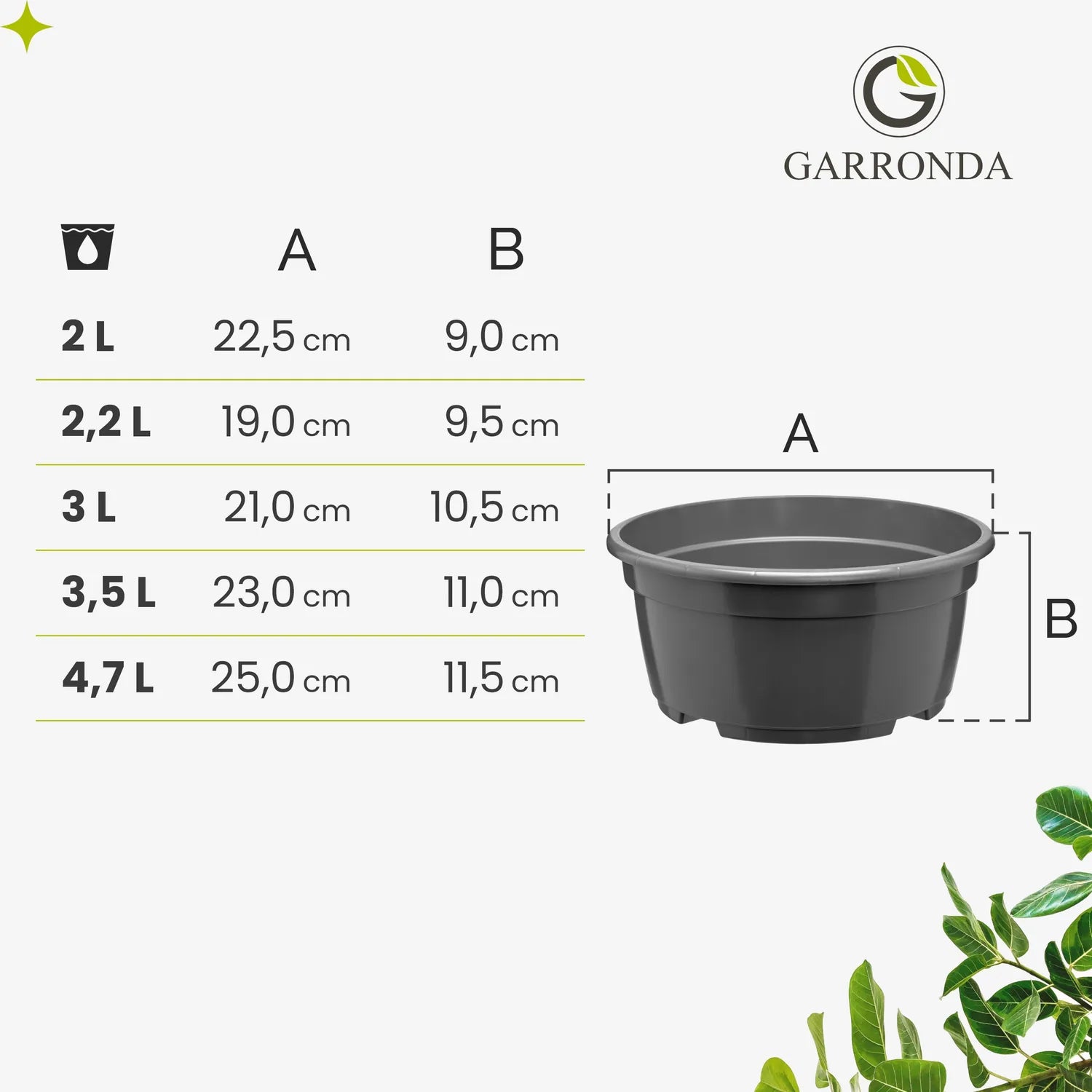 Pflanztöpfe für Chrysanthemen - Breite Pflanzschalen Blumentöpfe GD-0207
