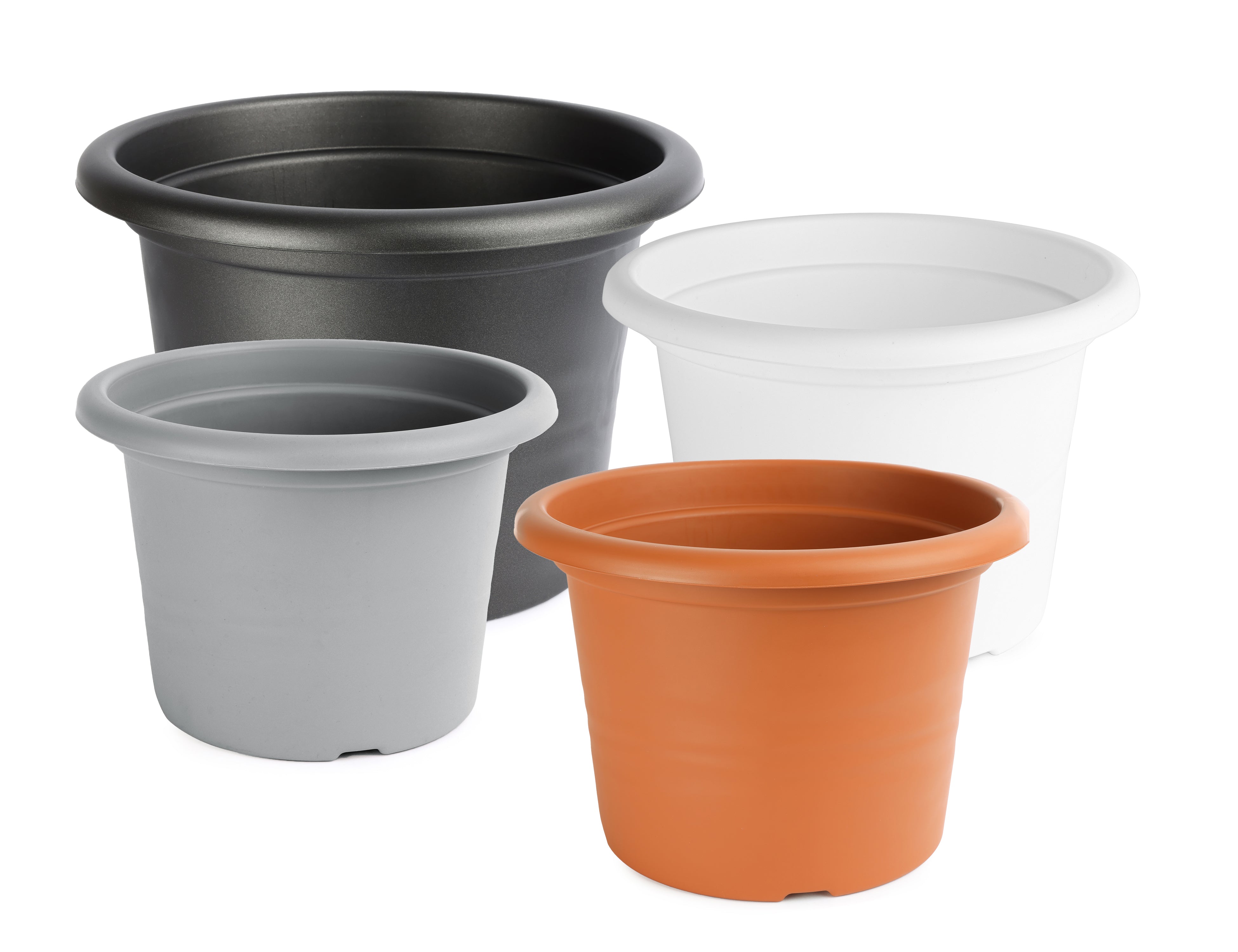 Blumentopf rund aus Kunststoff GD-0022