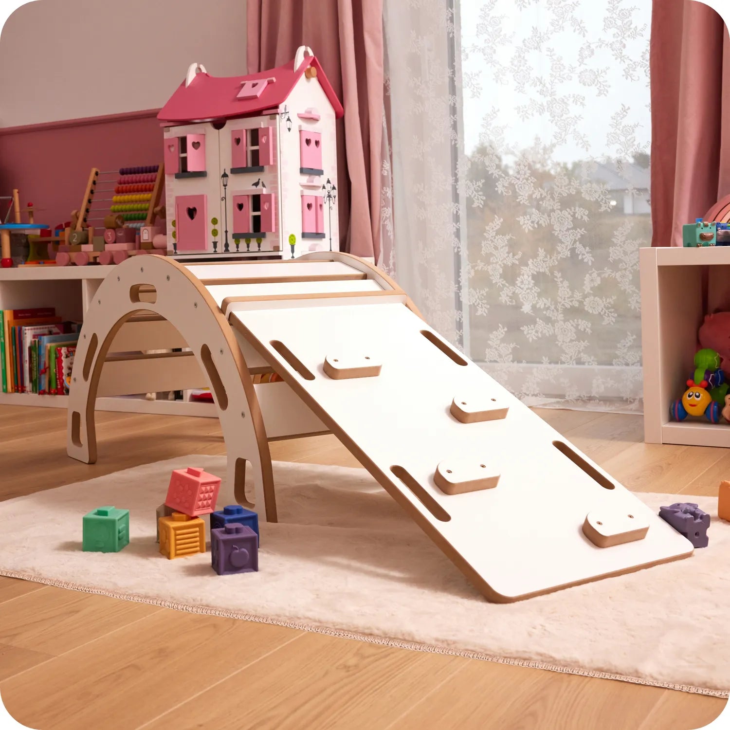 Teppich Wohnzimmer, Kurzflor Bettvorleger Schlafzimmer & Kinderzimmer GD-0145