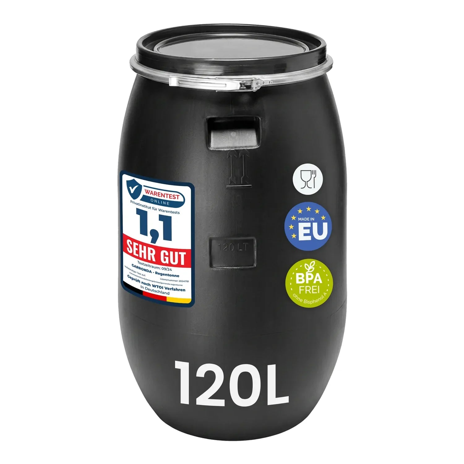 #Farbe_Schwarz#Kapazität_120 L