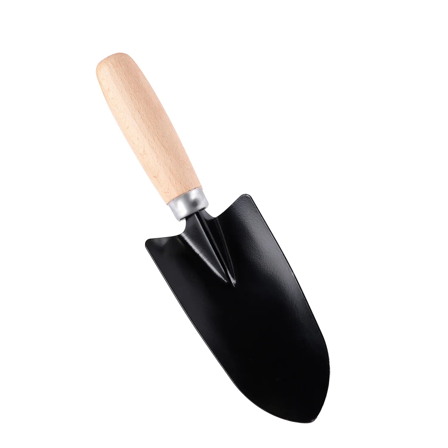 Blumenkelle Gartenschaufel zu Bepflanzung Handschaufel spitz Pflanzkelle mit Holzgriff, Länge: 27 cm