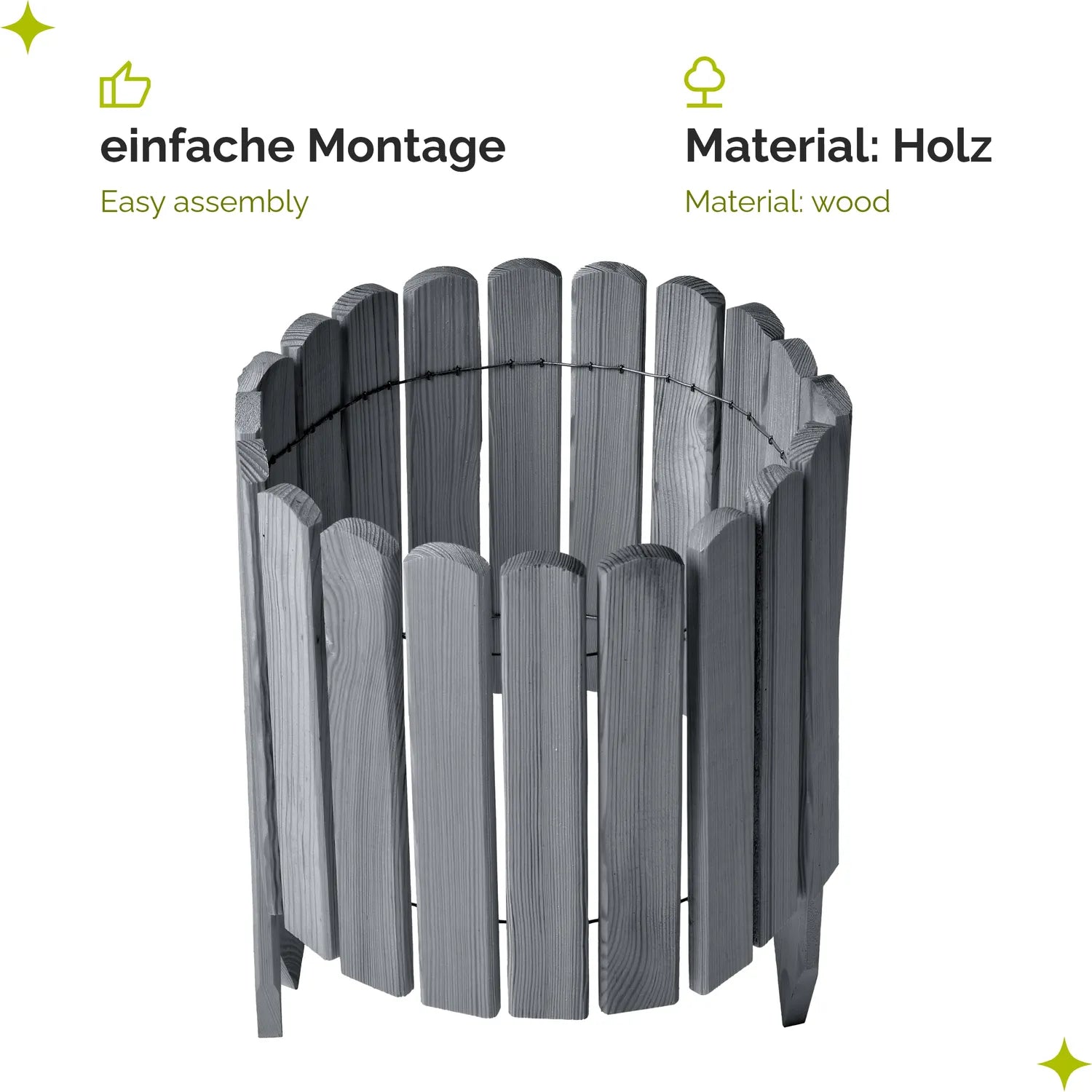 #Farbe_Grau#Höhe_30 cm