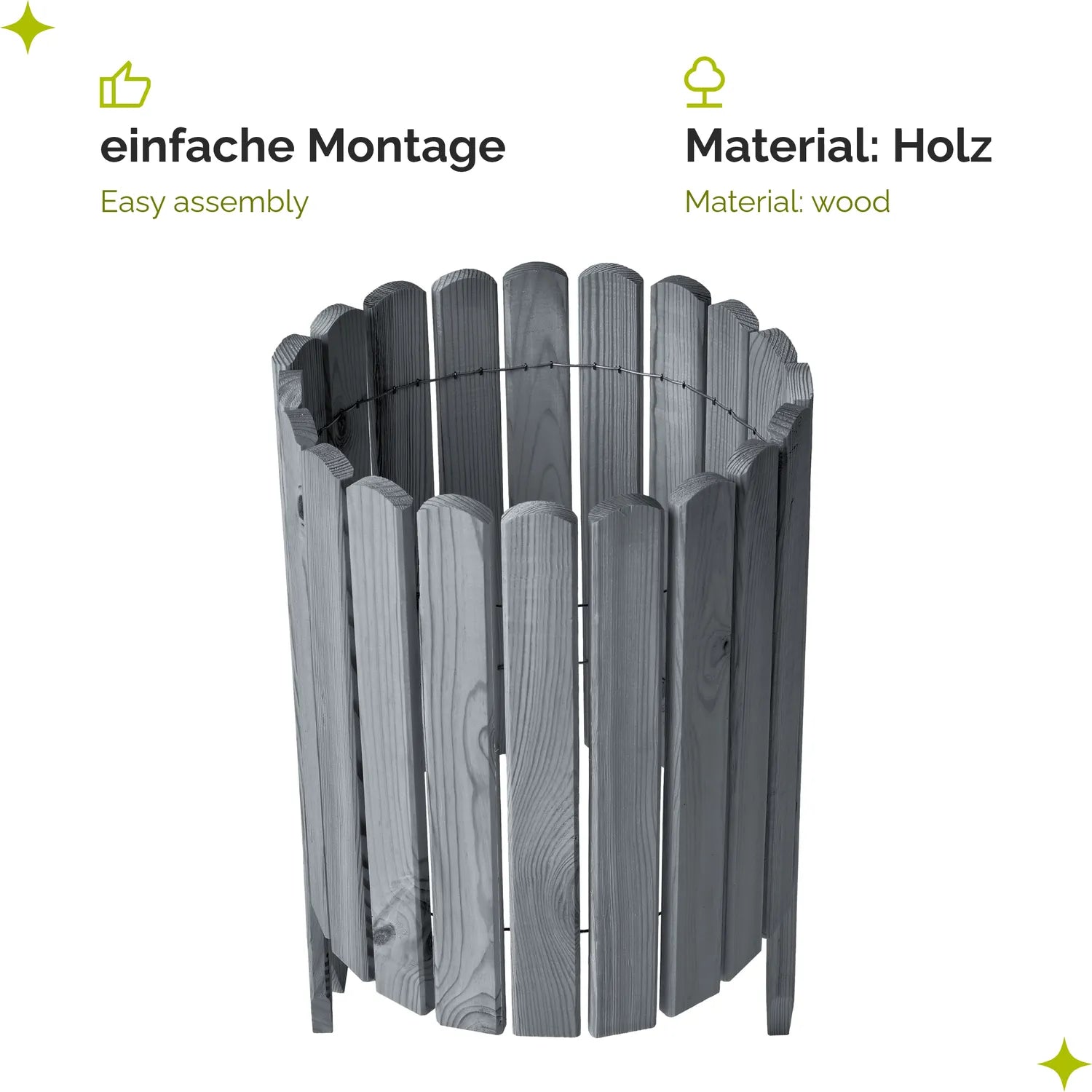 #Farbe_Grau#Höhe_40 cm