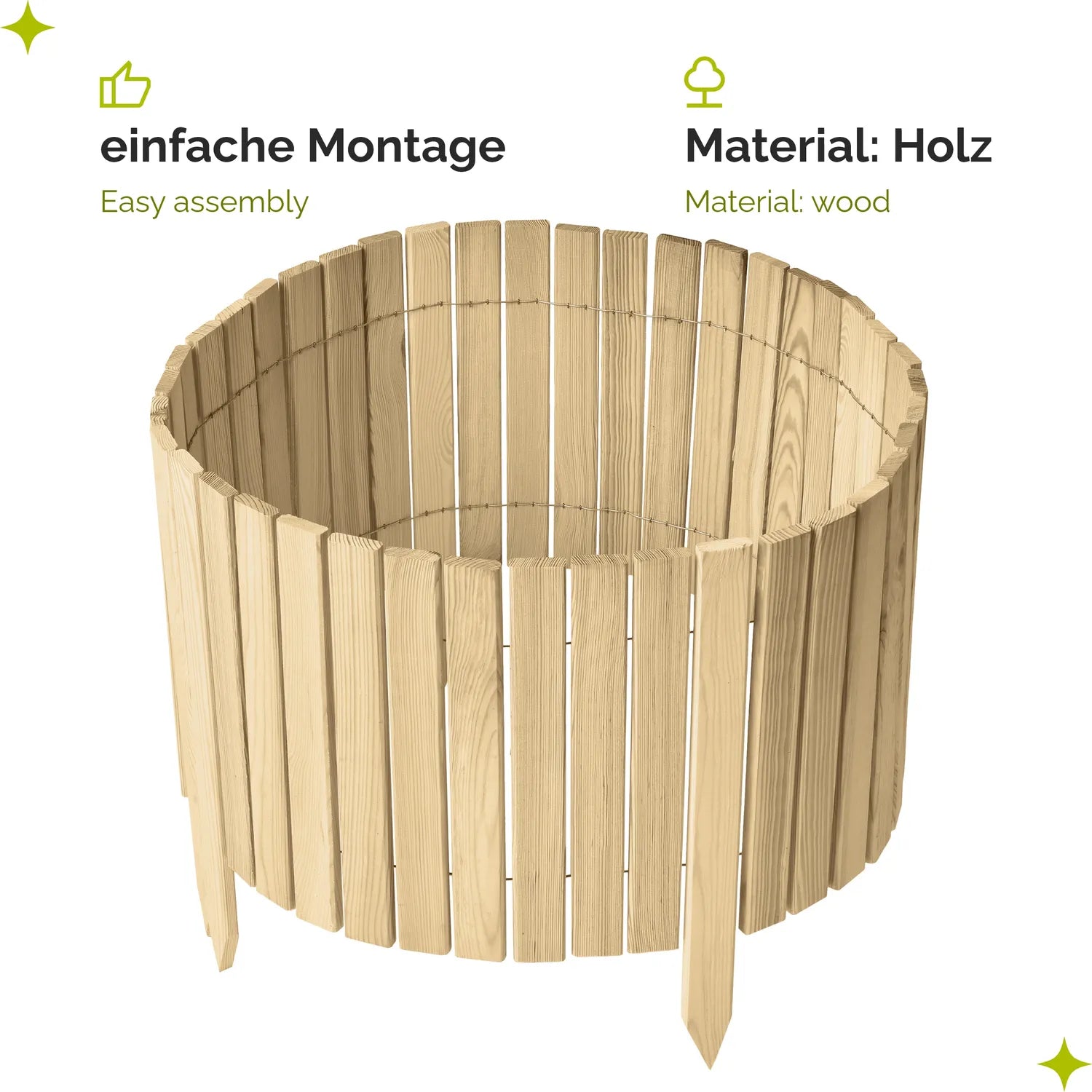 #Farbe_Natural (nicht imprägniert)#Höhe_40 cm