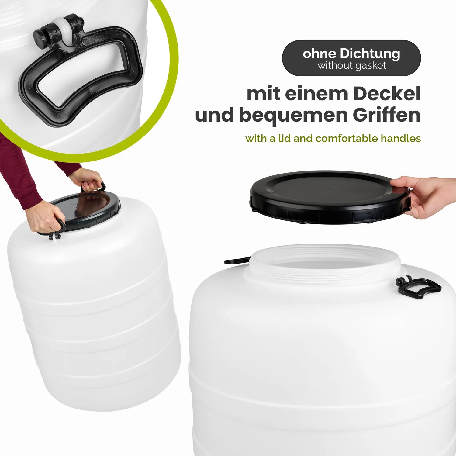 #Kapazität_160 L (mit Hahn und Pressring)