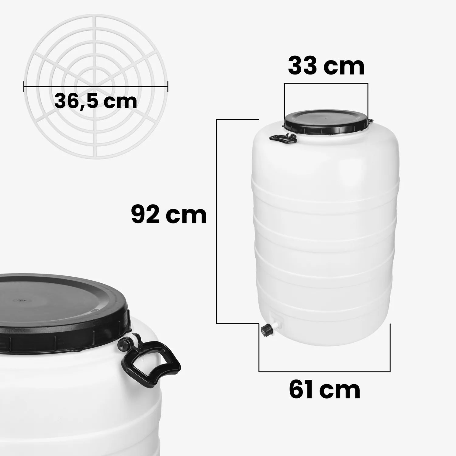 #Kapazität_200 L (mit Hahn und Pressring)