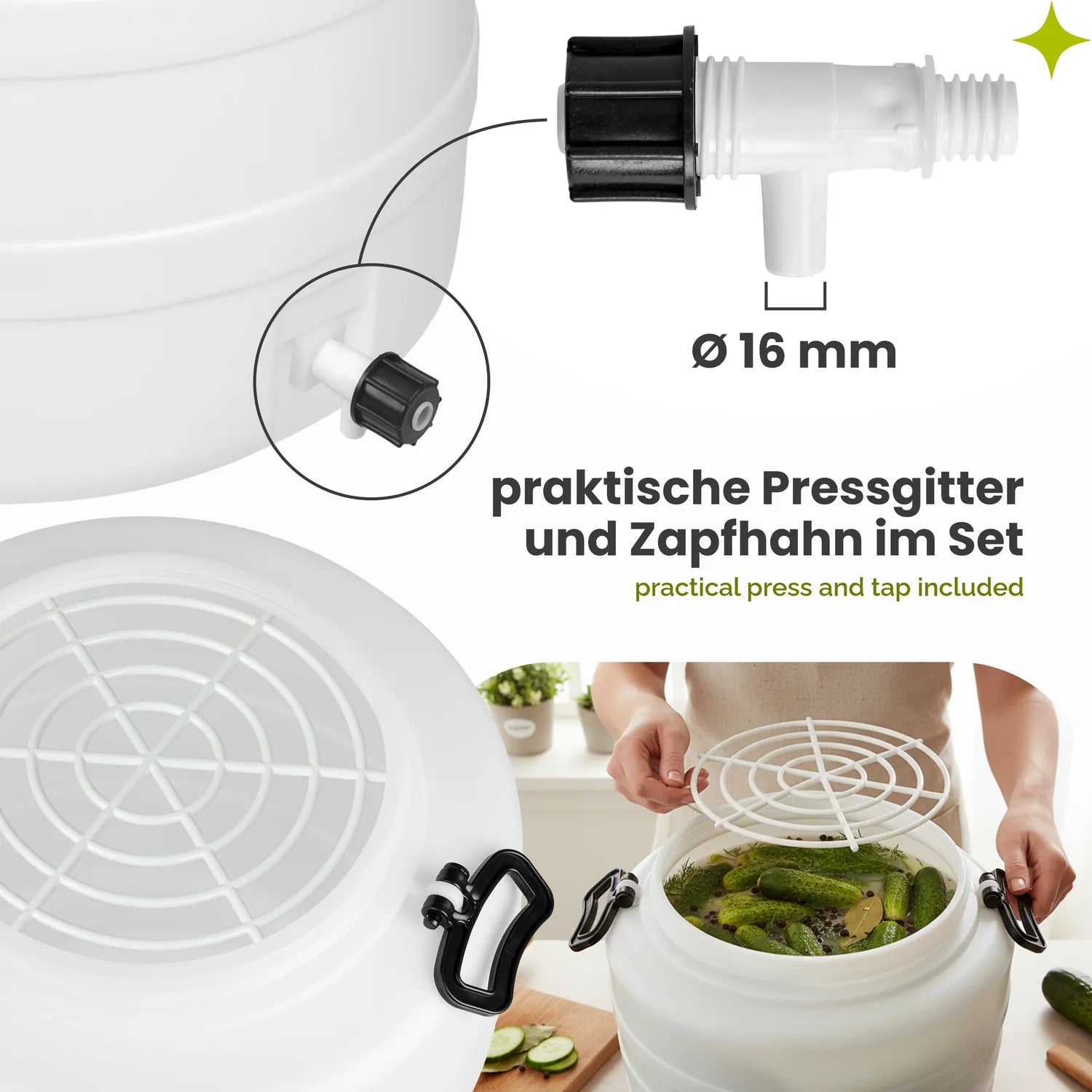 #Kapazität_90 L (mit Hahn und Pressring)