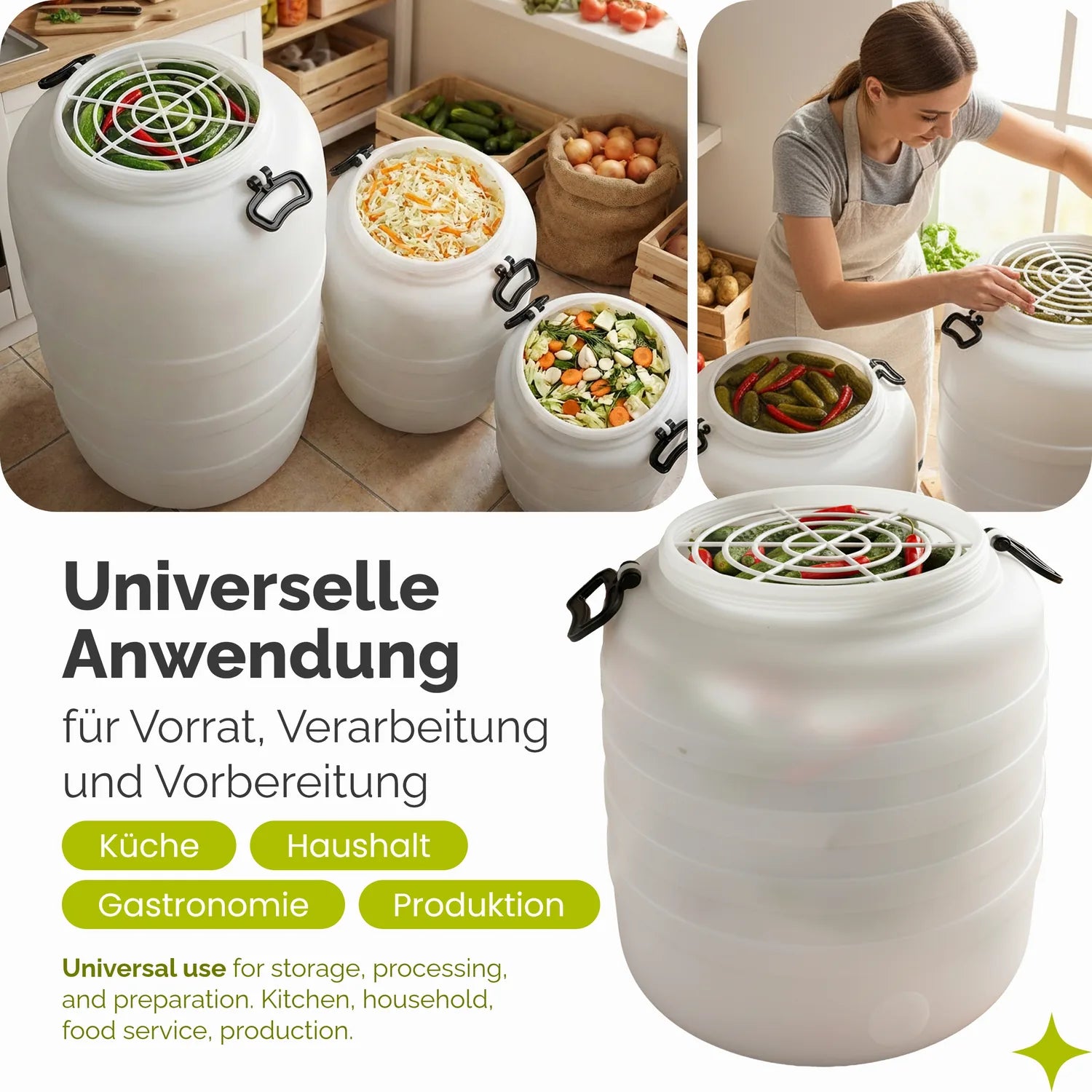 Regentonne Regenfass Weithalsfass für Wasser & Lebensmittel GD-0187