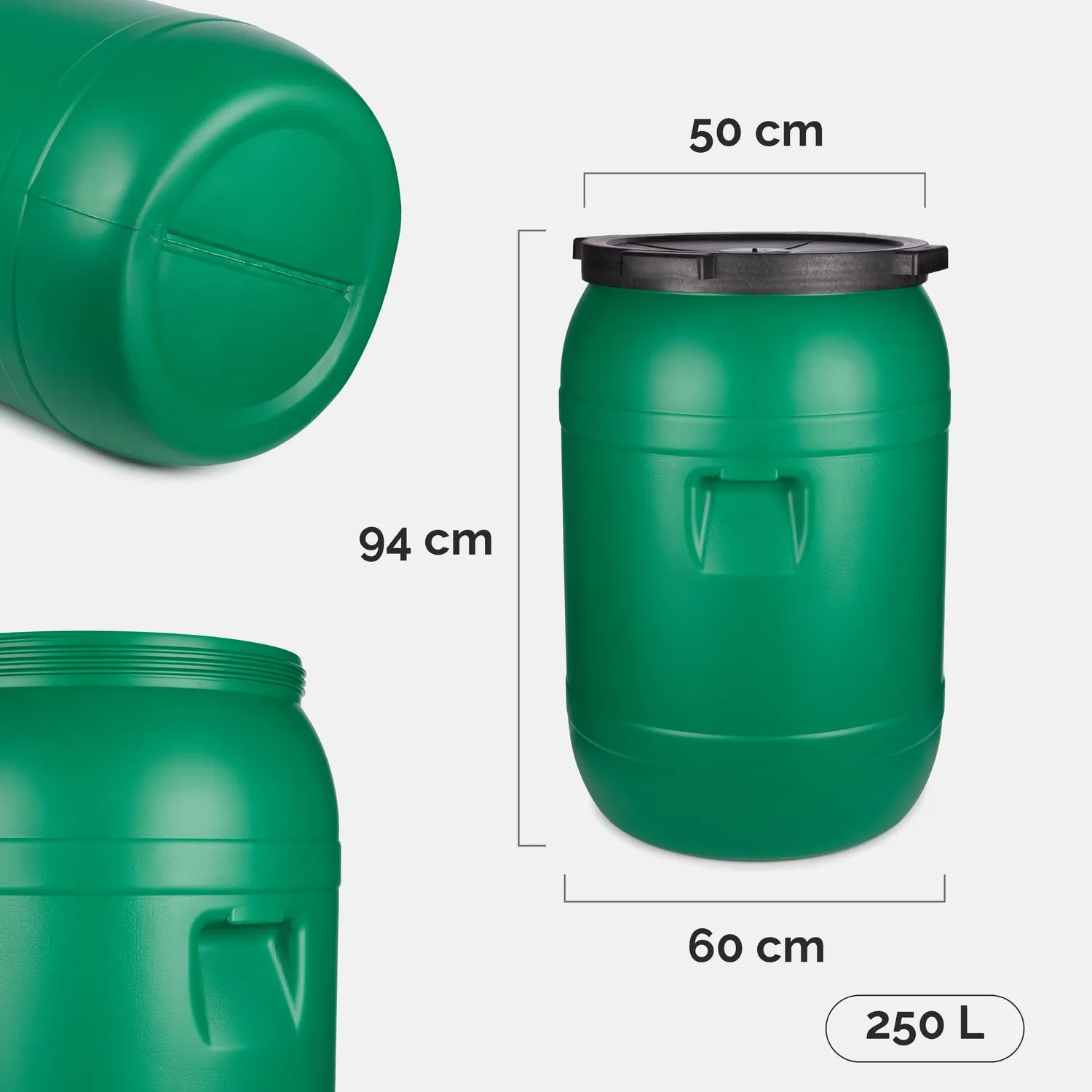 #Farbe_Grün#Kapazität_250 L