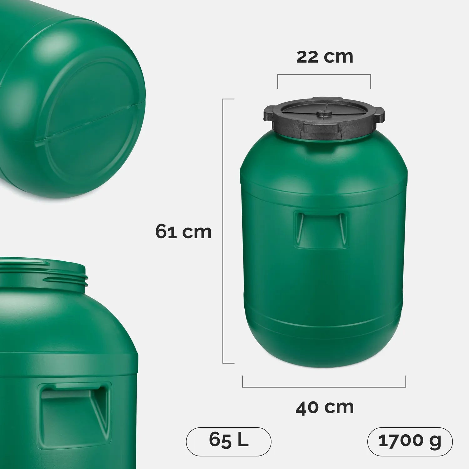 #Farbe_Grün#Kapazität_65 L