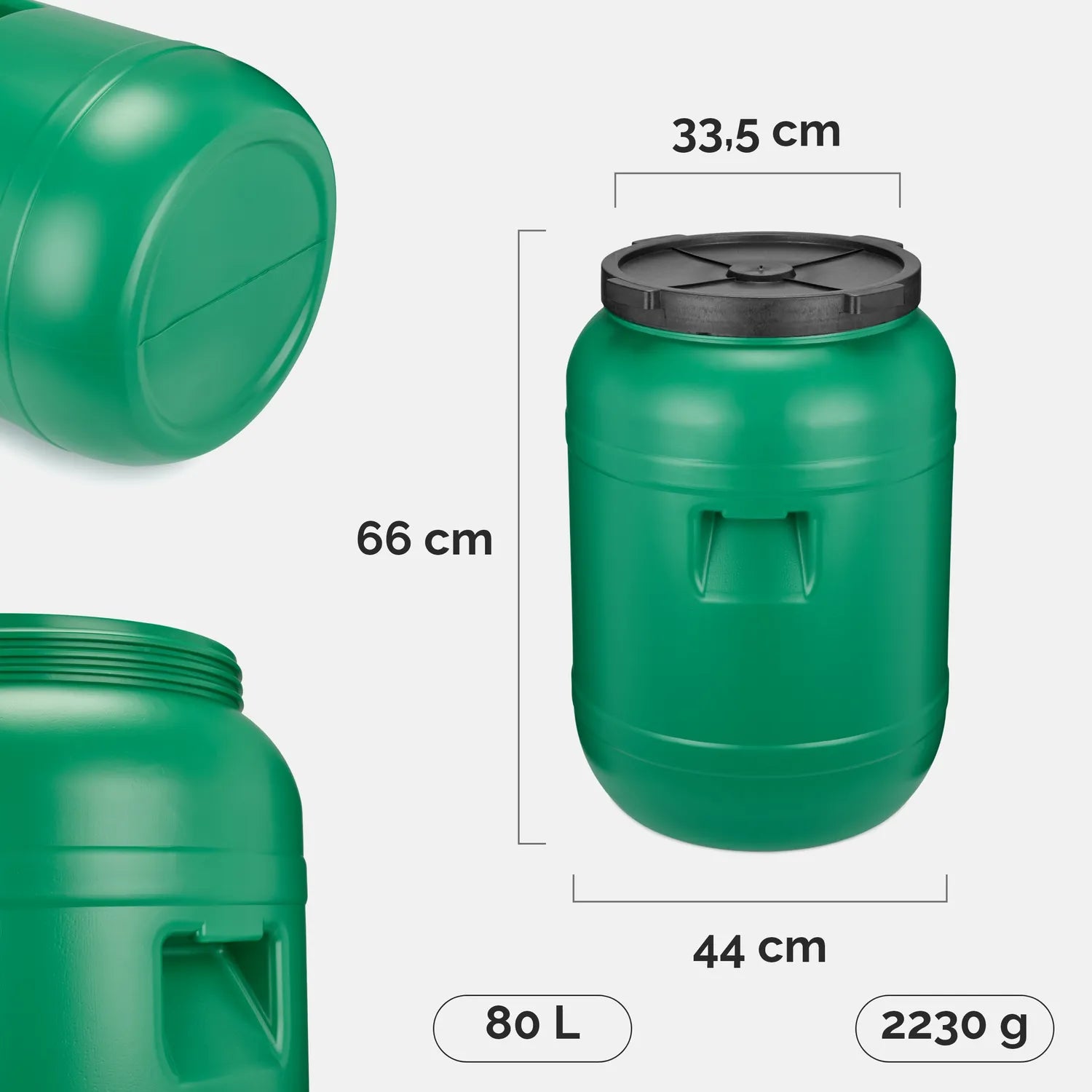 #Farbe_Grün#Kapazität_80 L
