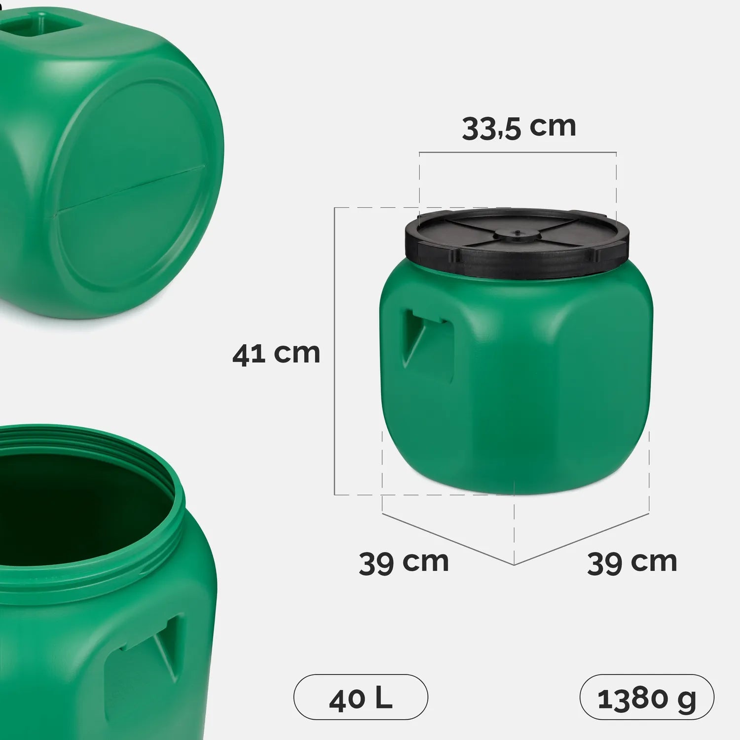 #Farbe_Grün#Kapazität_40 L