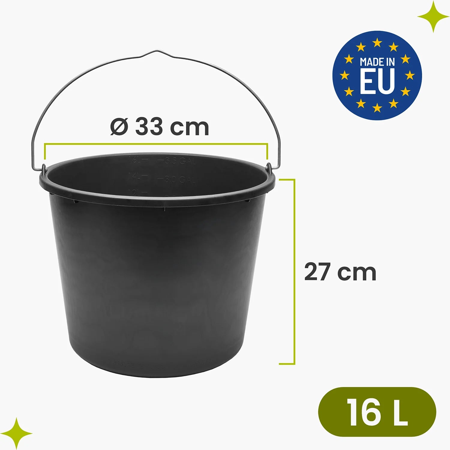 #Farbe_Schwarz#Größe_16 L