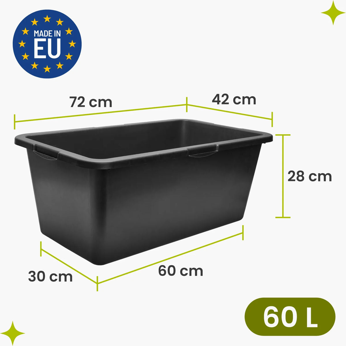 #Farbe_Schwarz#Größe_60 L