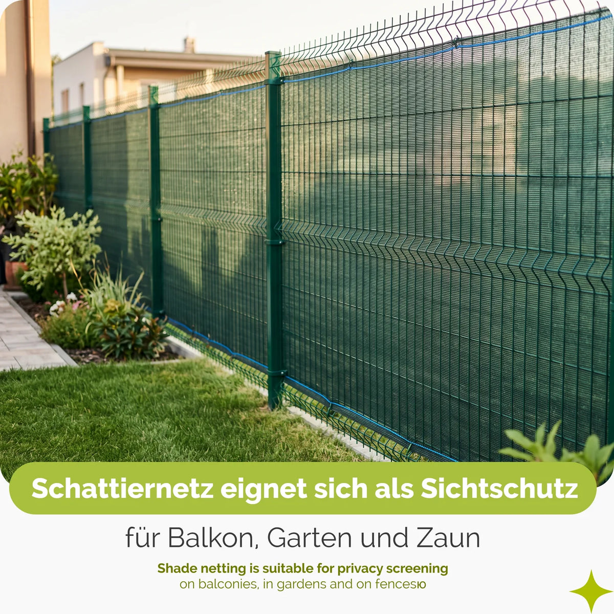 Schattiernetz 1,5x50 m Schattierungsnetz aus HDPE 135 g/m² GD-0255