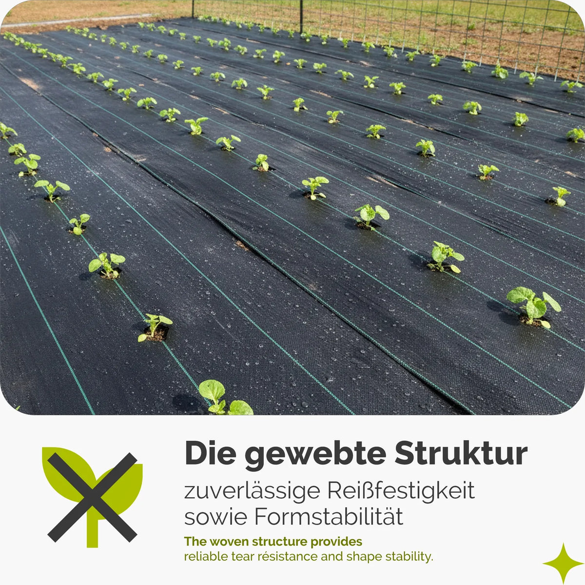 Unkrautvlies 90 g/m² wasserdurchlässig aus PP Gewebe GD-0193