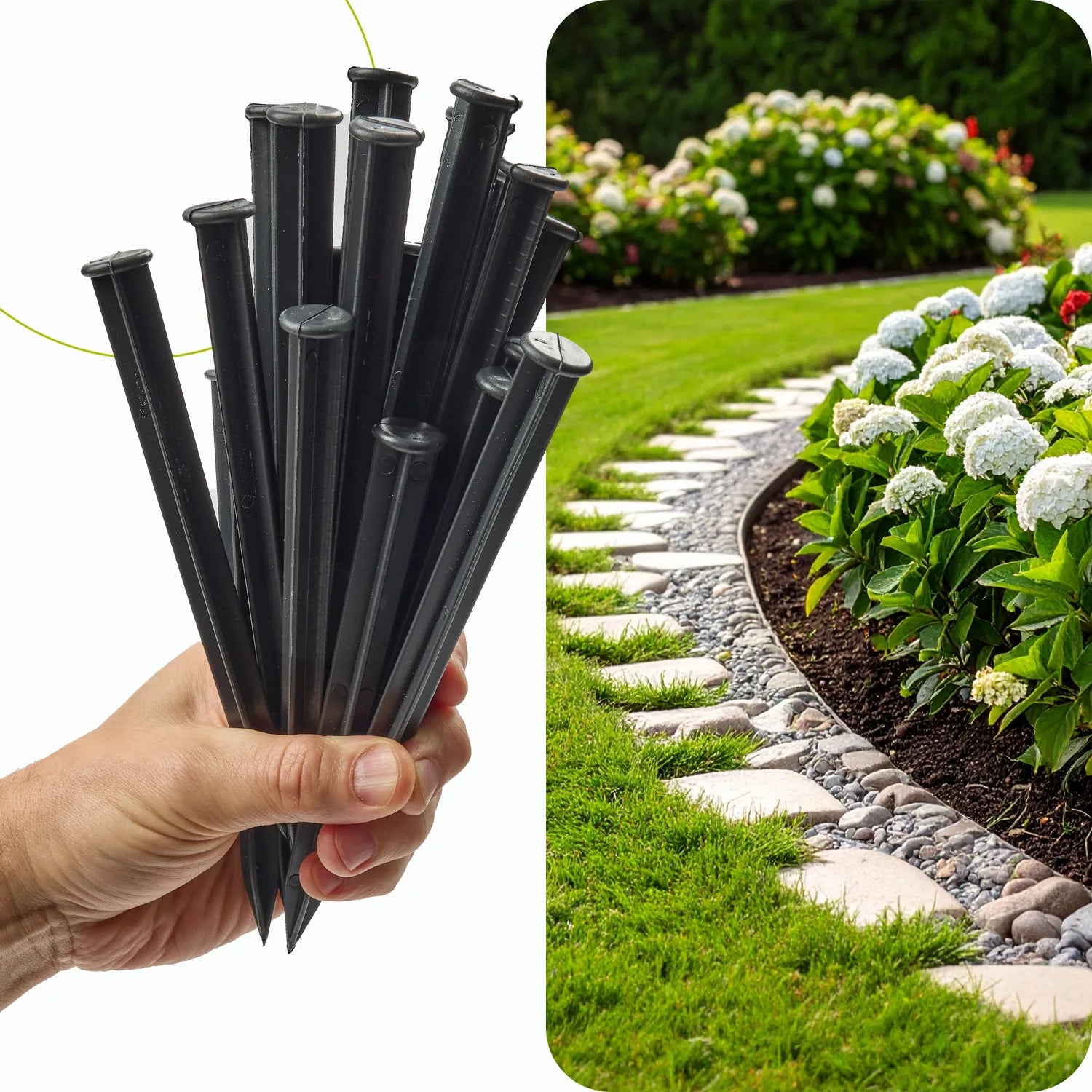 Kunststoffanker 18 cm für Rasenkante Beeteinfassung GD-0159