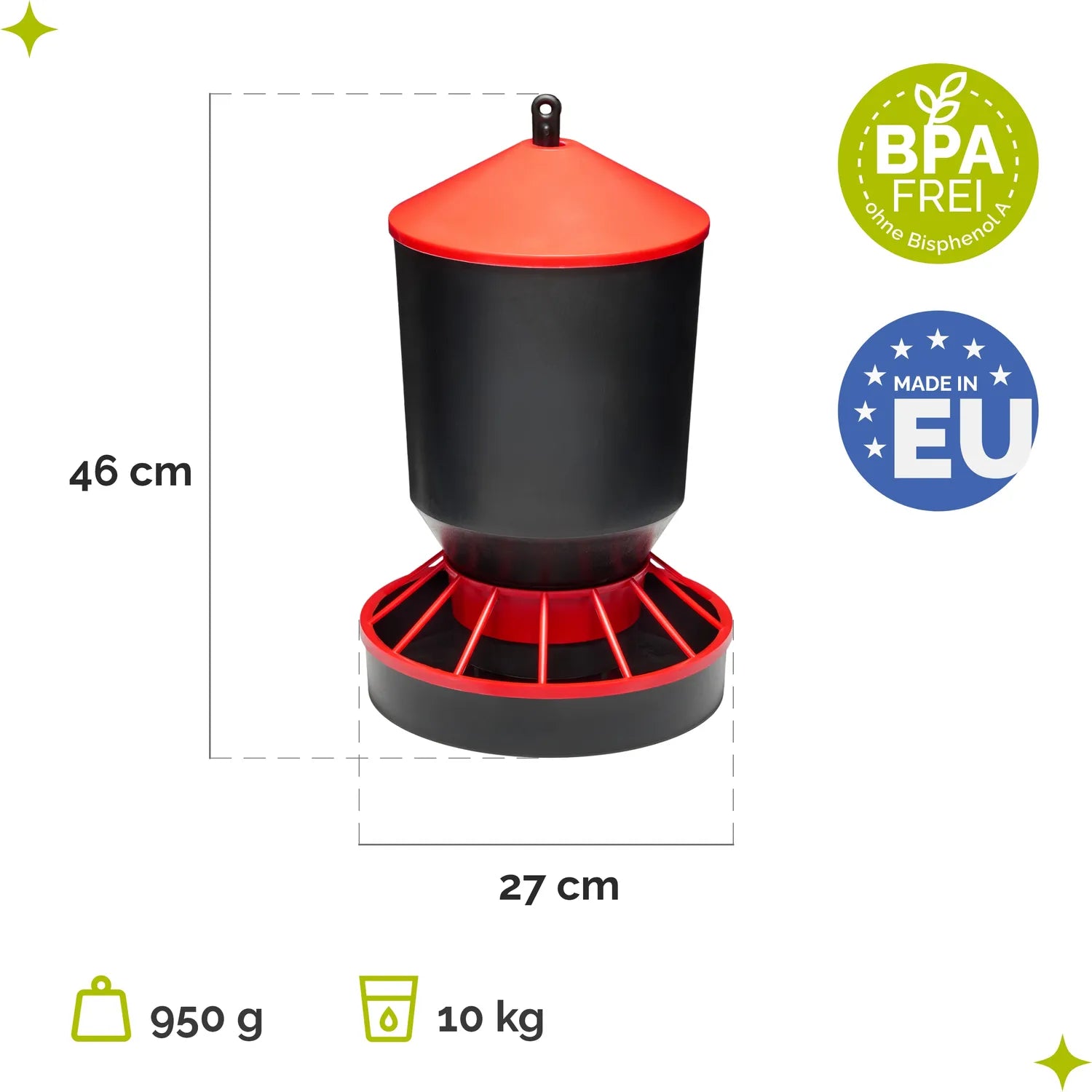 #Farbe_Rot/Schwarz#Größe_10 KG