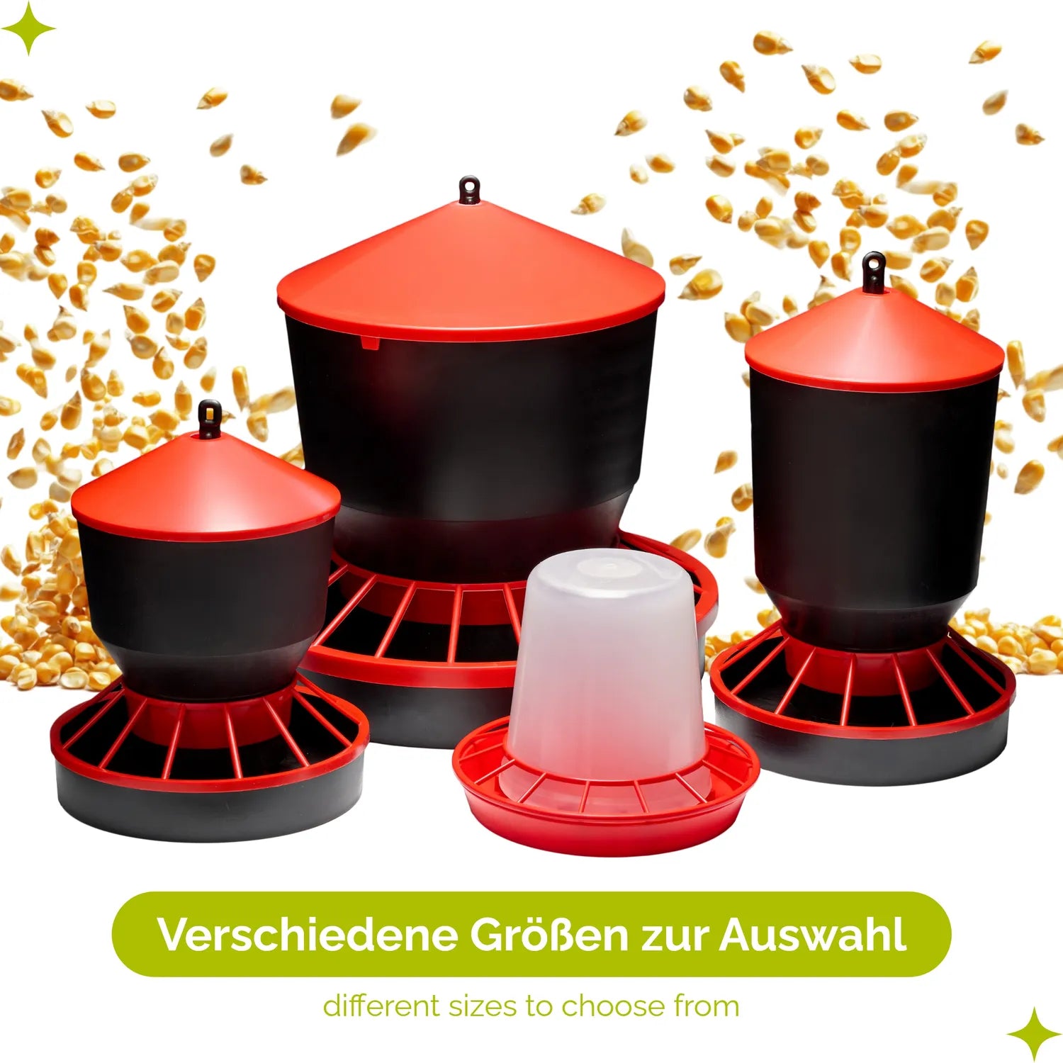 Futterautomat für Hühner leicht zu reinigen 3 - 22 KG GD-0151