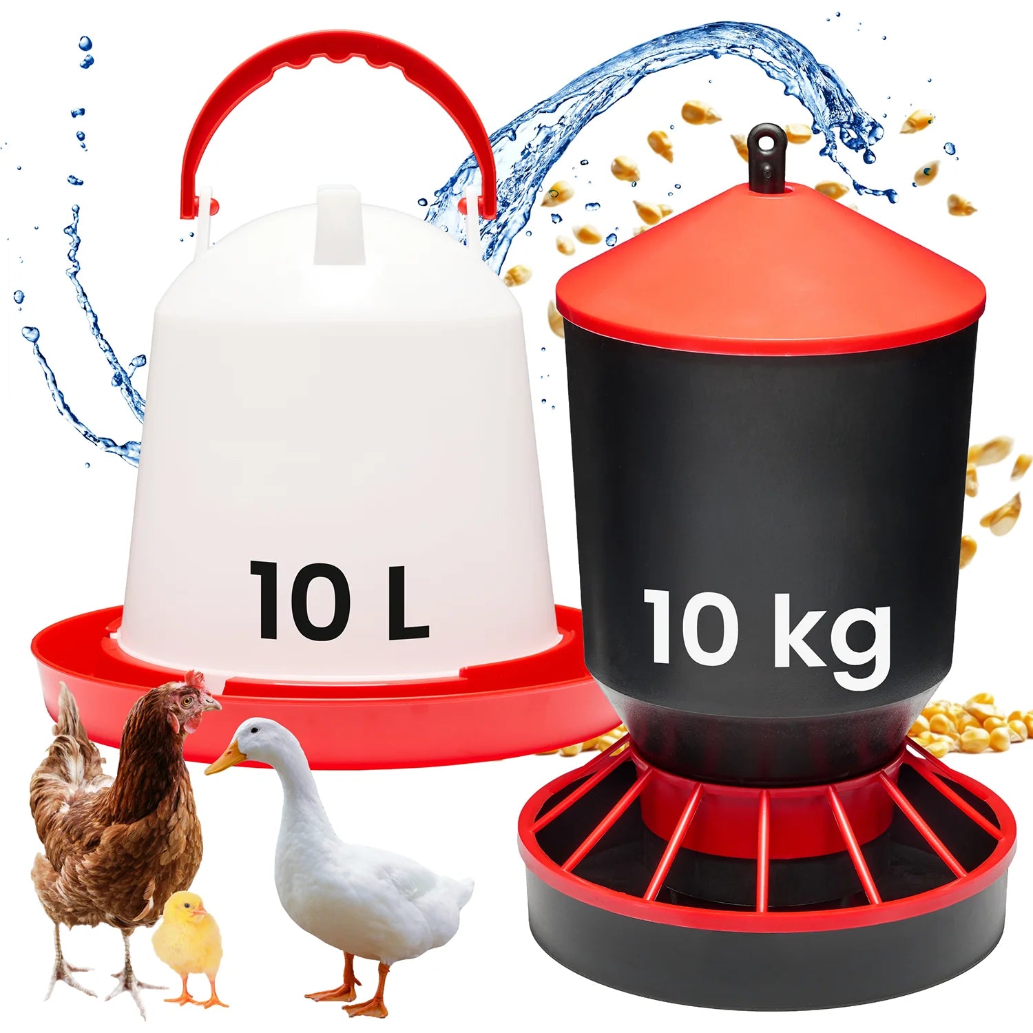 #Farbe_Weiß/Schwarz#Größe_10 L + 10 KG