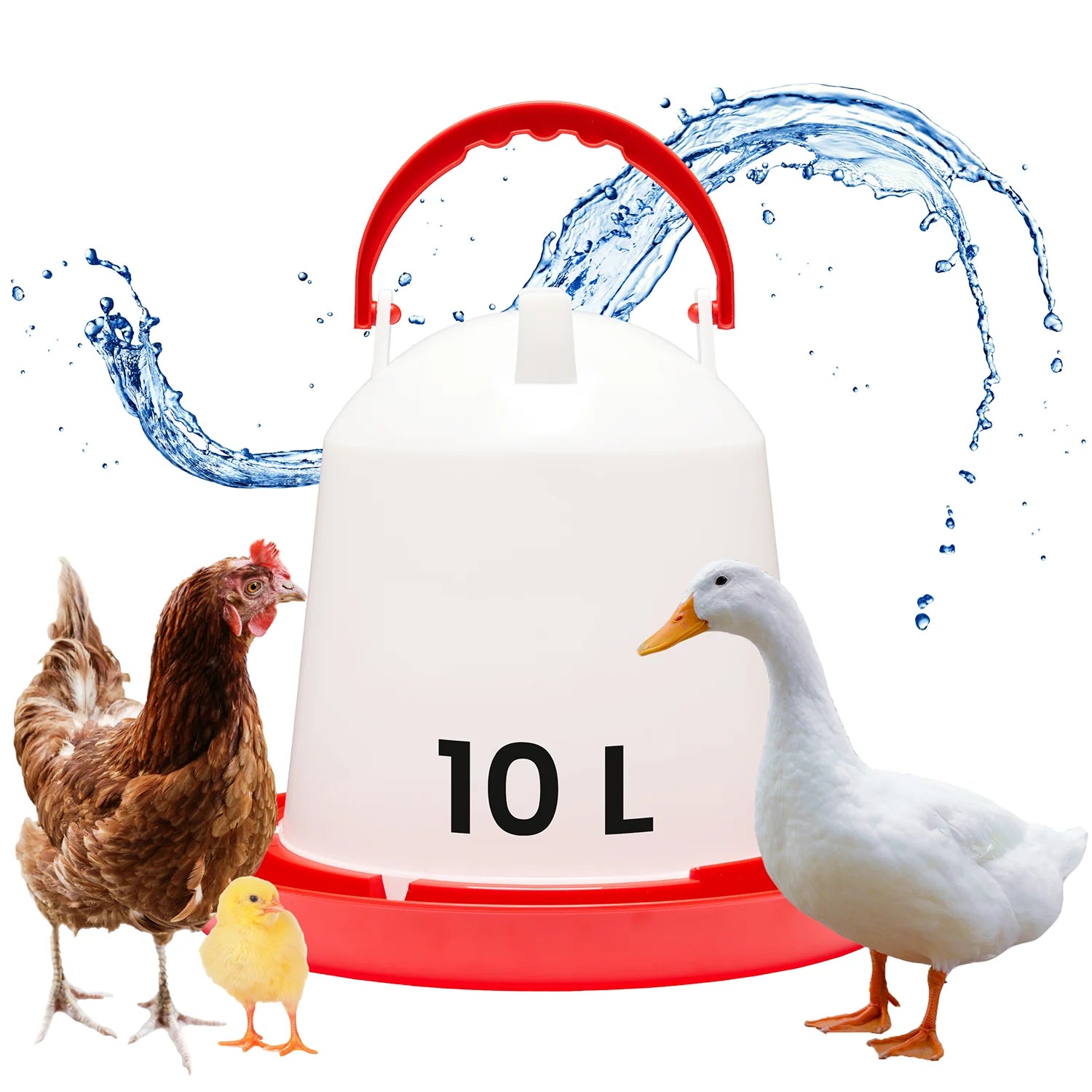 #Farbe_Rot/Weiß#Größe_10 L