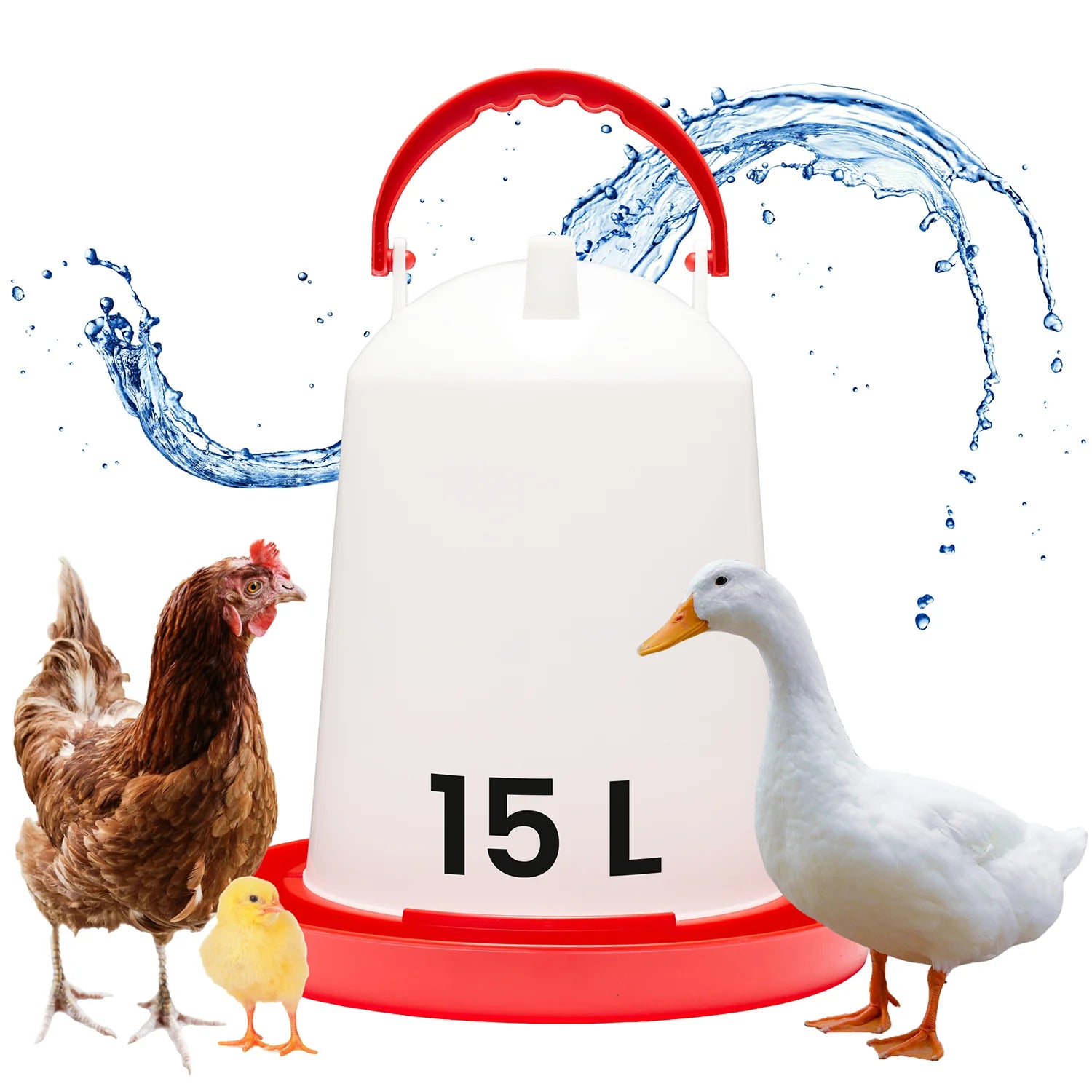 #Farbe_Rot/Weiß#Größe_15 L