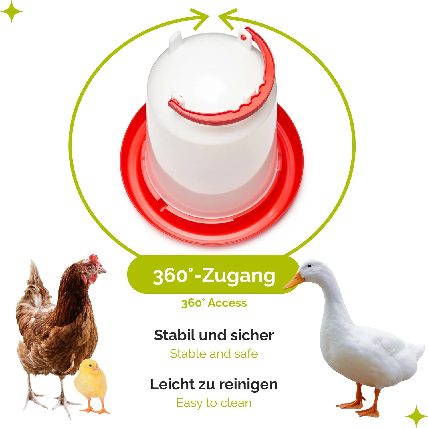 Automatischer Wasserspender für Hühner und Küken GD-0150