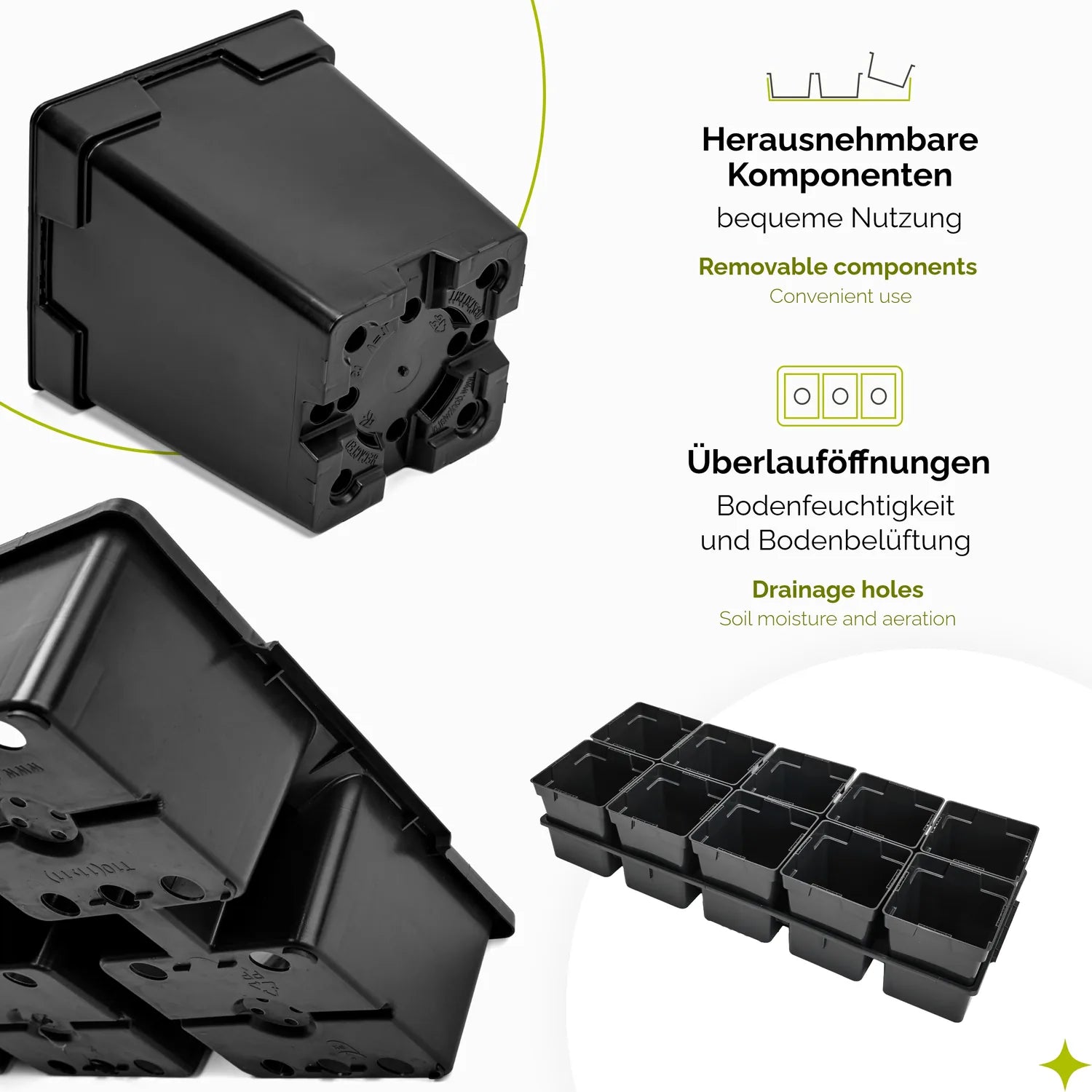 #Größe_Transporttray mit 10 x 1L Töpfen