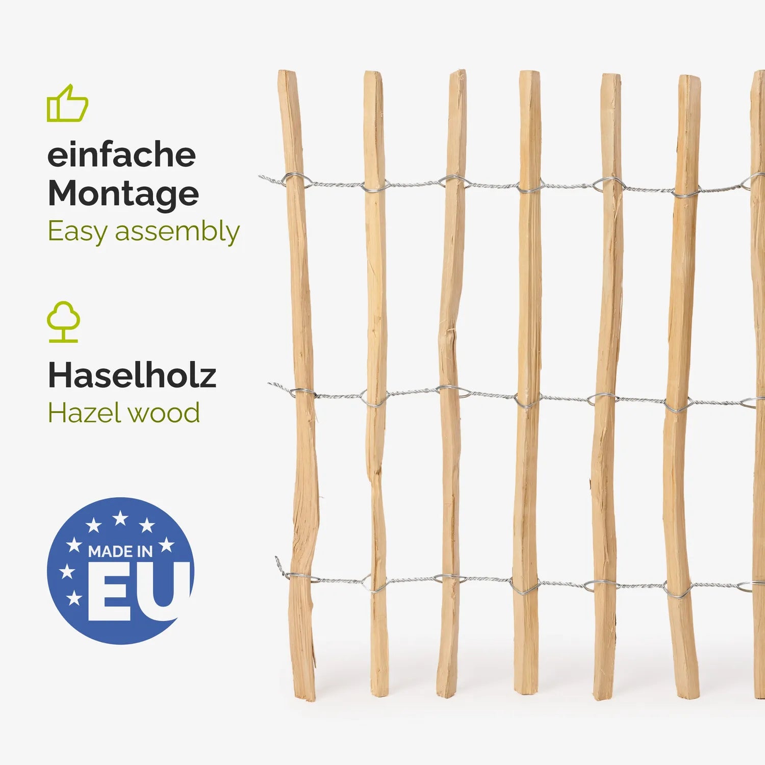 #Farbe_Natural (Elementabstand 7-8 cm)#Größe_90 cm x 5m