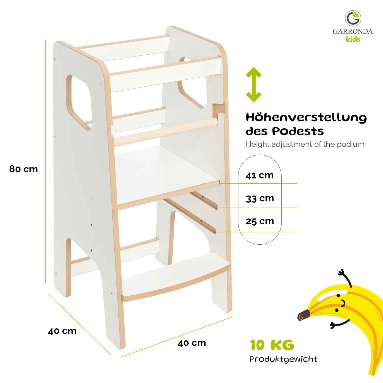 Kitchen Helper Lernturm für Kinder ab 1 Jahr Montessori GD-0056
