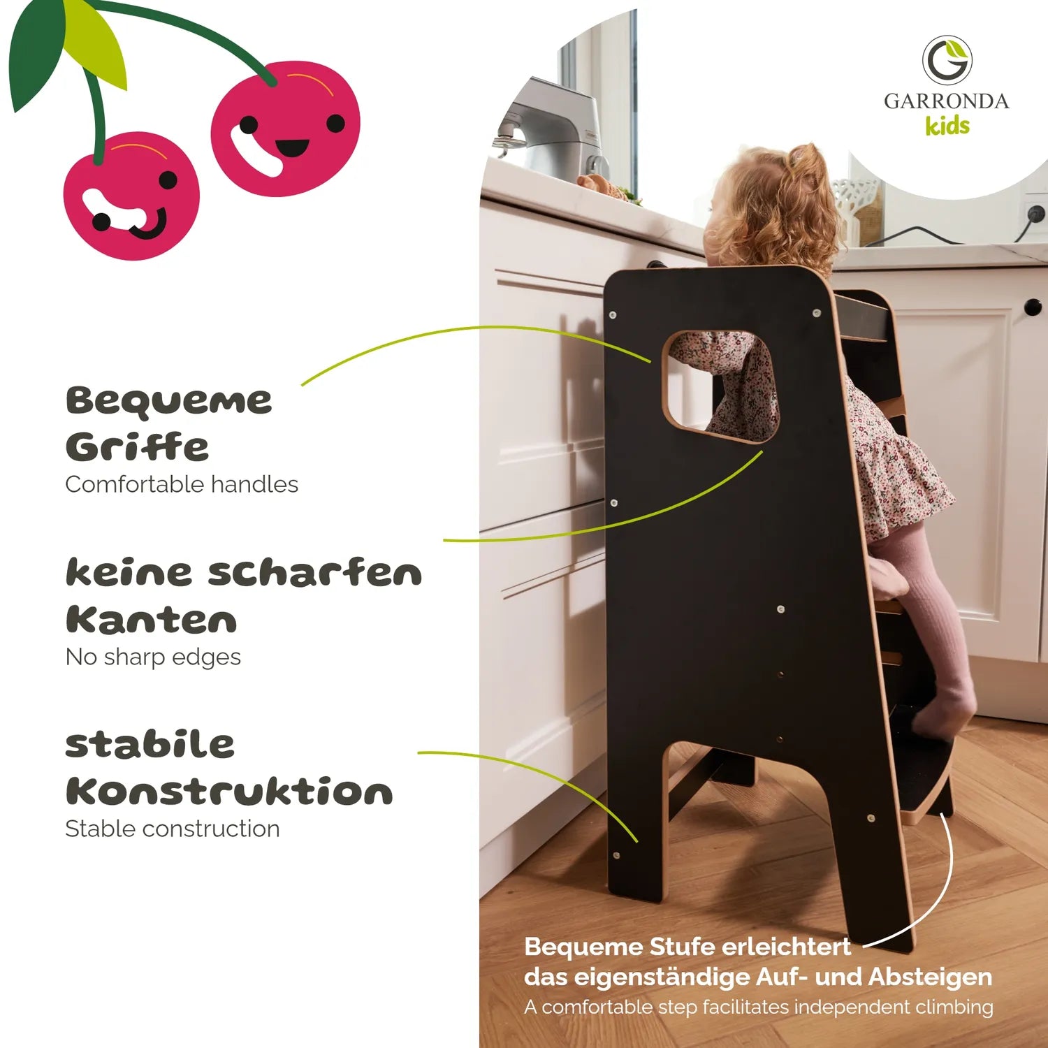 Kitchen Helper Lernturm für Kinder ab 1 Jahr Montessori GD-0056