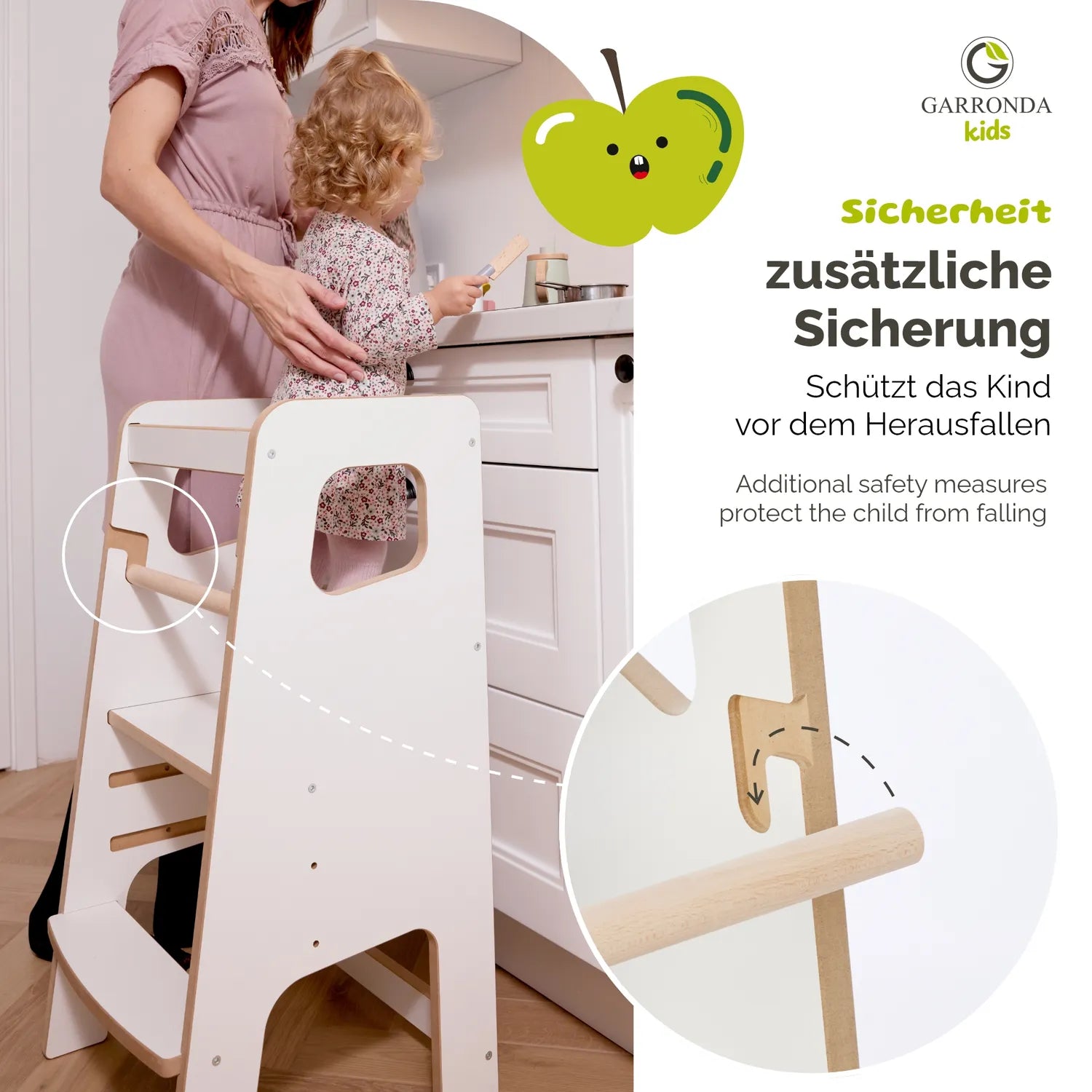 Kitchen Helper Lernturm für Kinder ab 1 Jahr Montessori GD-0056