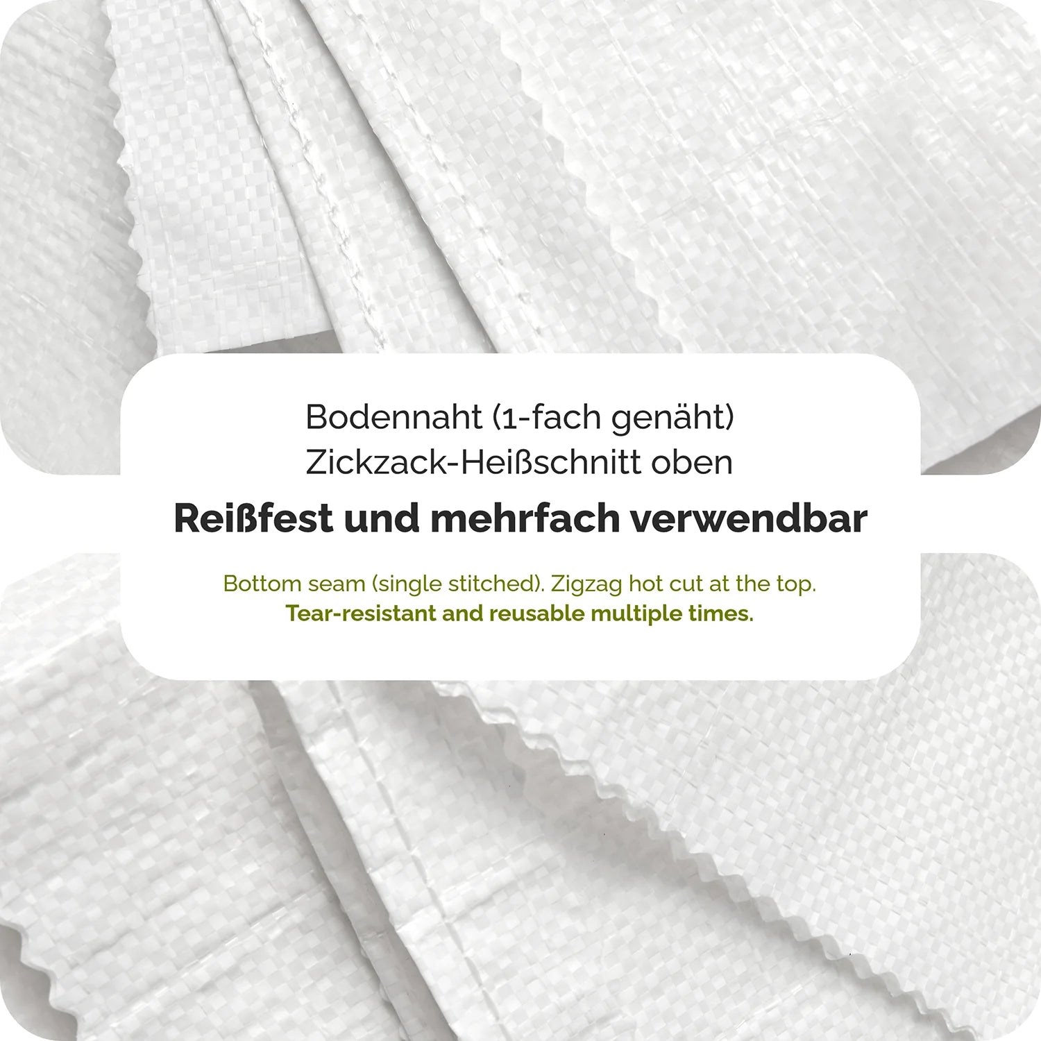 Polypropylensack für Sand, Lagerung, reißfest, 25 und 50 kg GD-0161