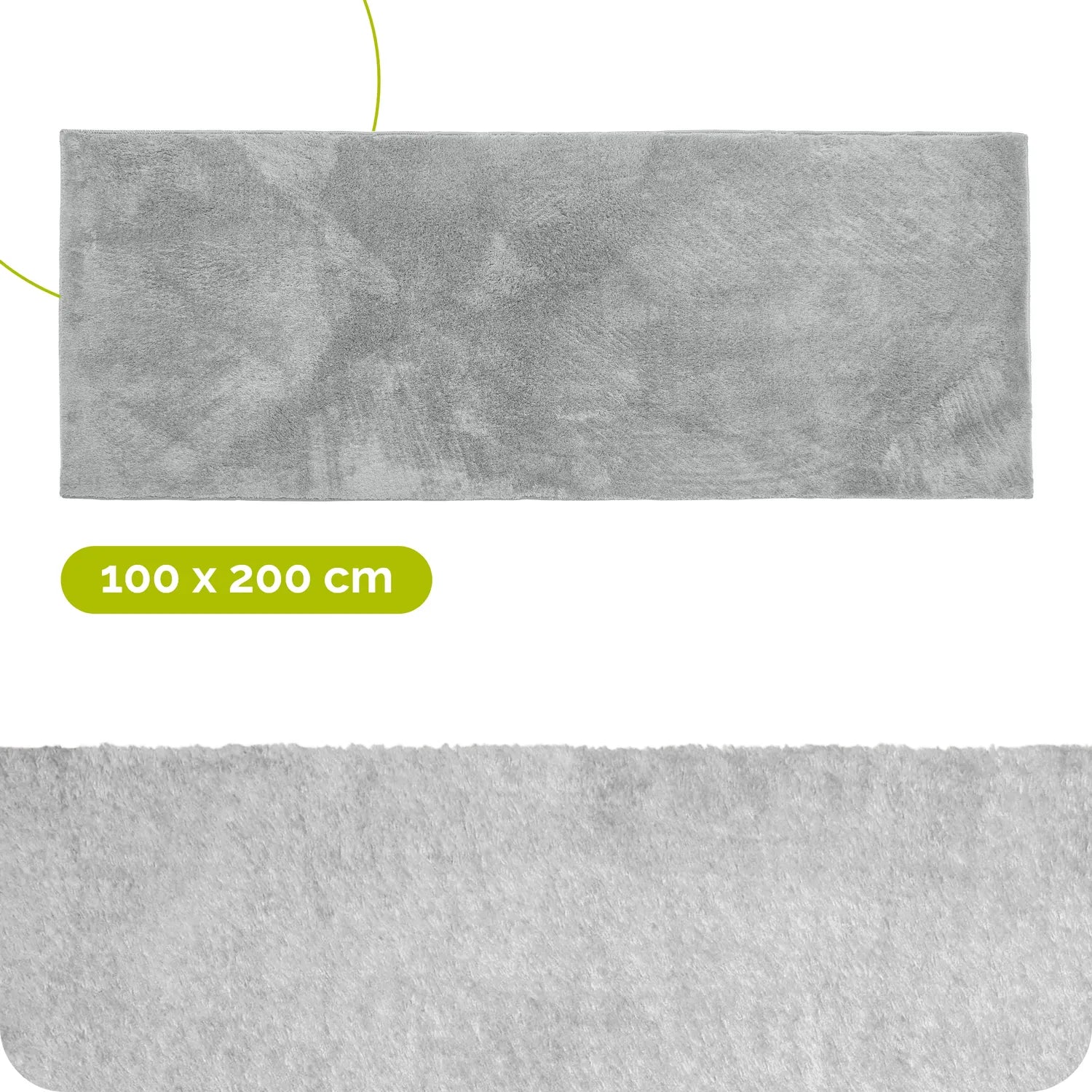 #Farbe_Hellgrau#Größe_100x200 cm