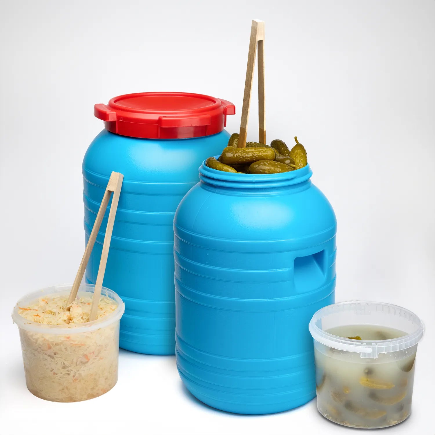 Plastikfass für Garten Lebensmittelfass aus HDPE-Kunststoff GD-0055