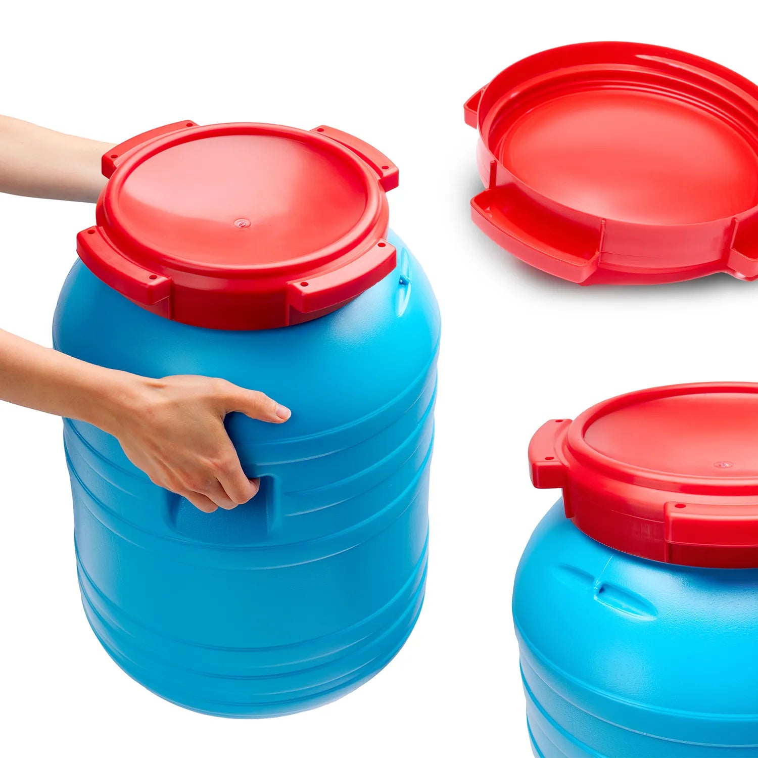 Plastikfass für Garten Lebensmittelfass aus HDPE-Kunststoff GD-0055