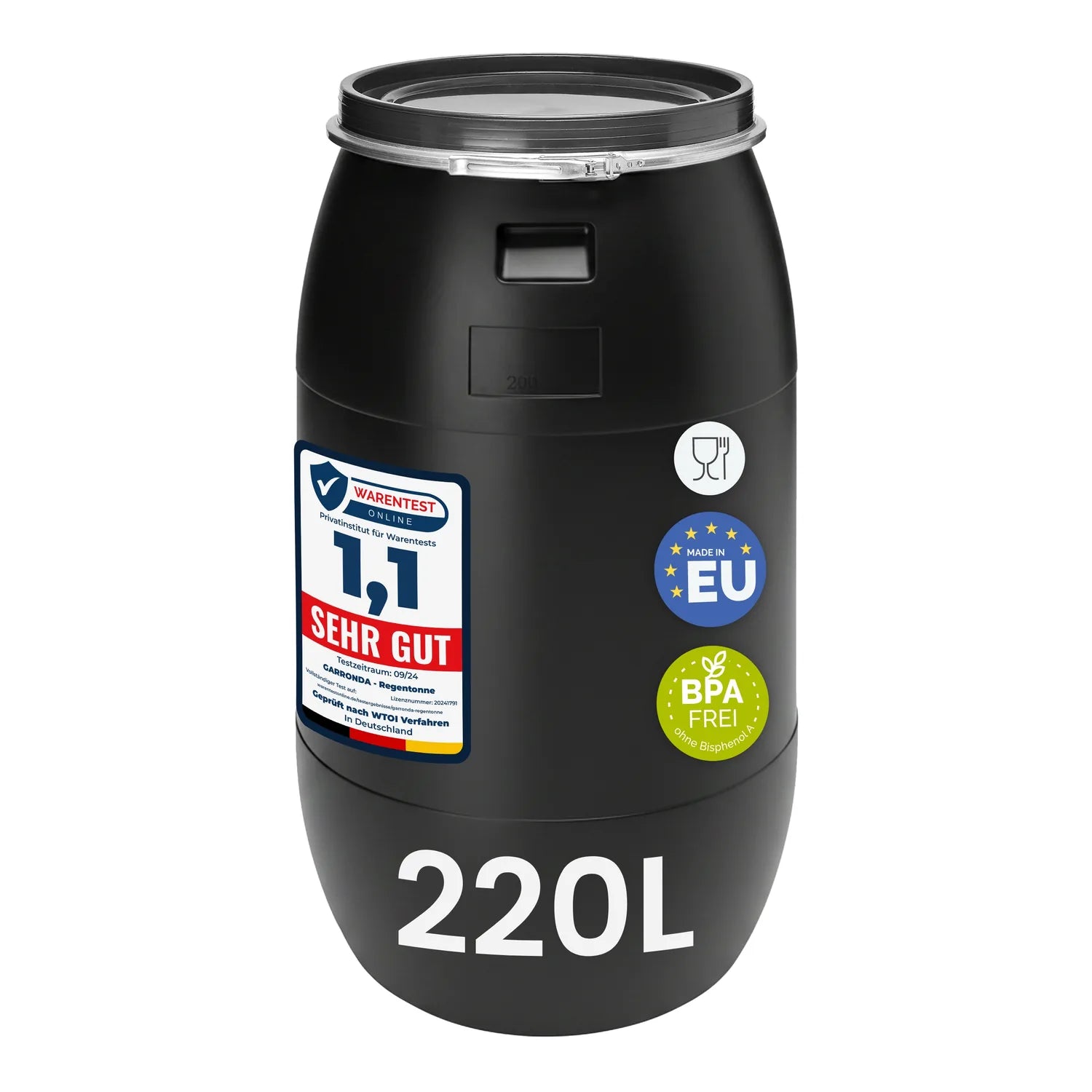 #Farbe_Schwarz#Kapazität_220 L