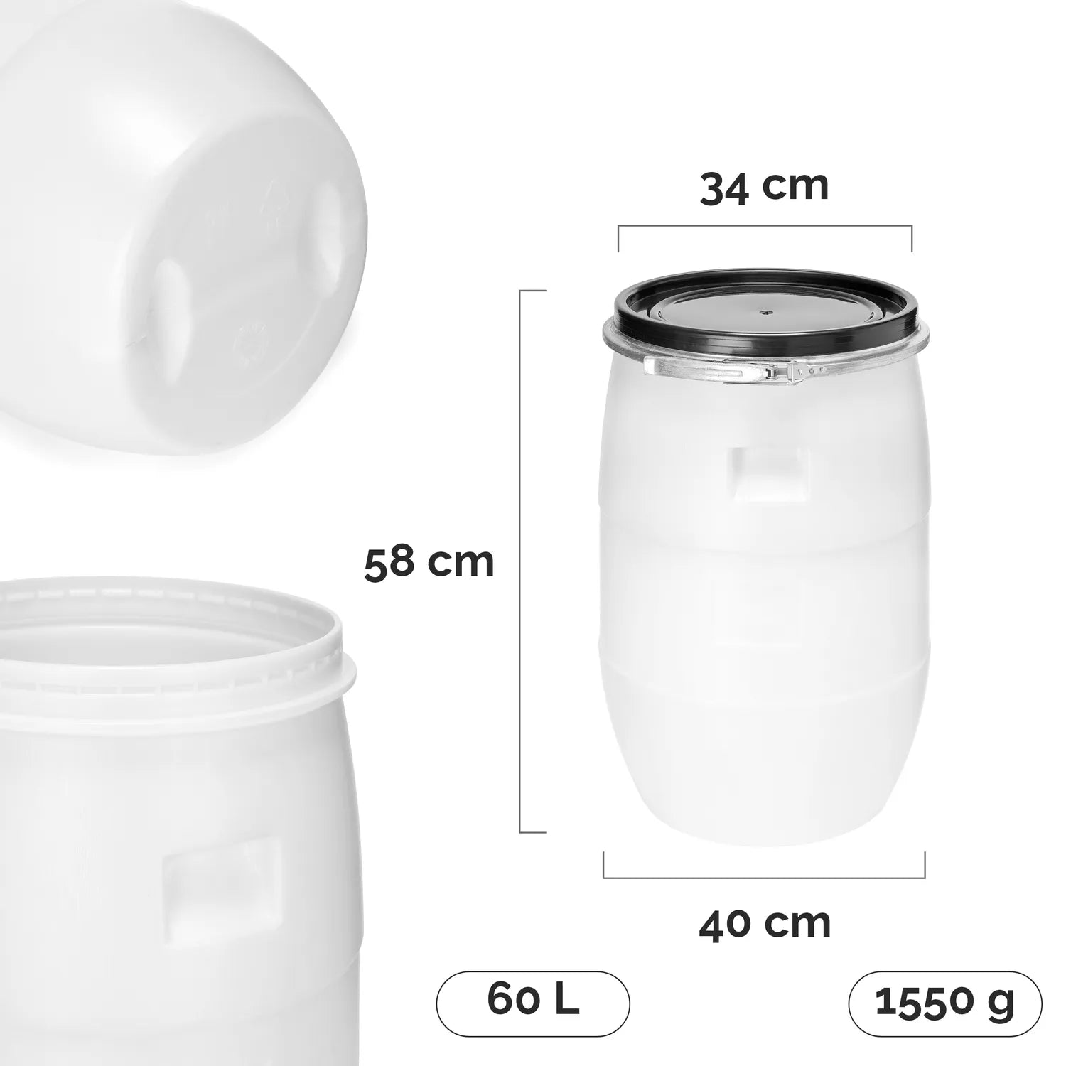 #Farbe_Weiß#Kapazität_60 L