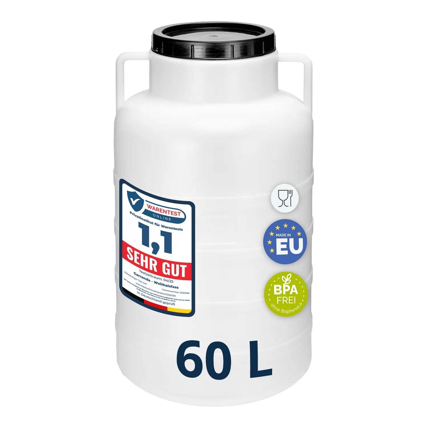 #Farbe_Weiß#Kapazität_60 L Twist-Off