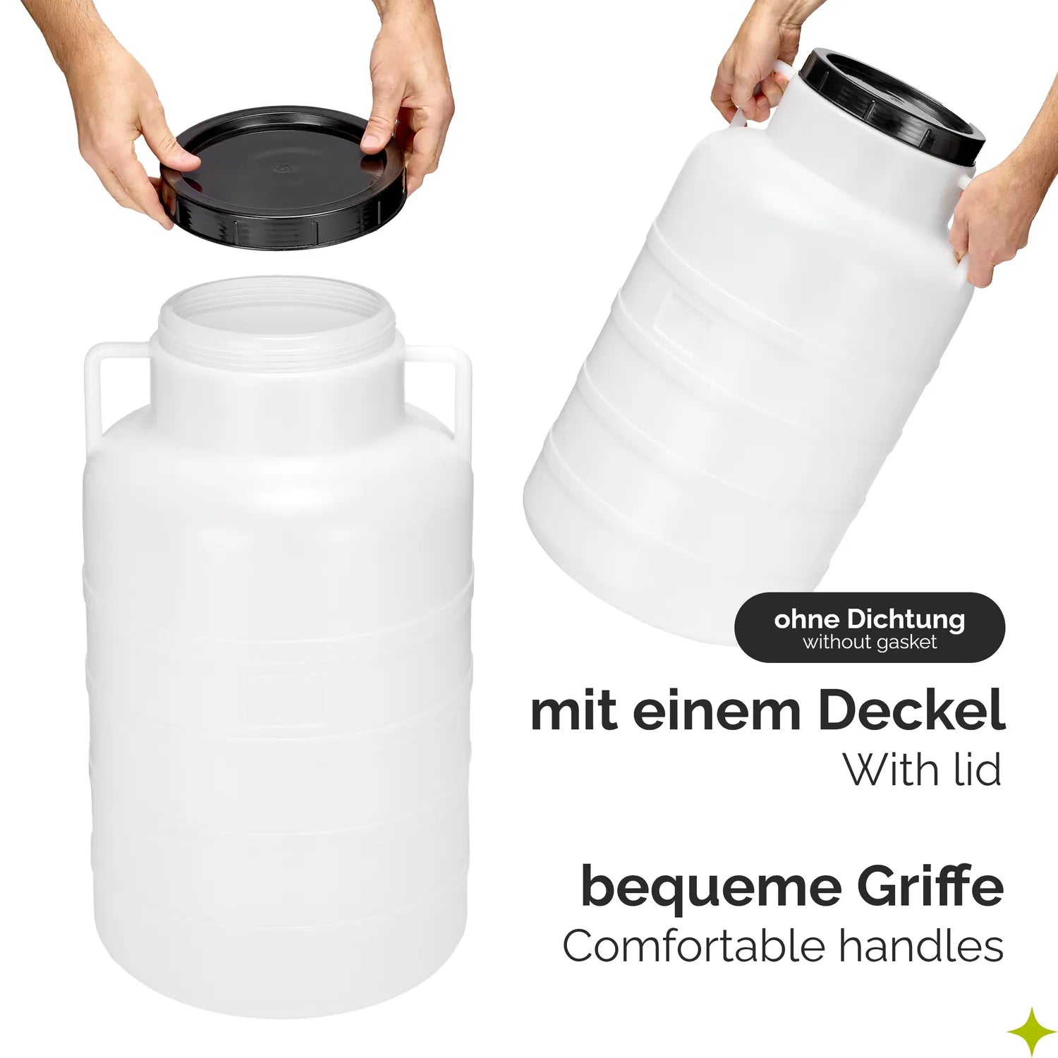 #Farbe_Weiß#Kapazität_60 L Twist-Off