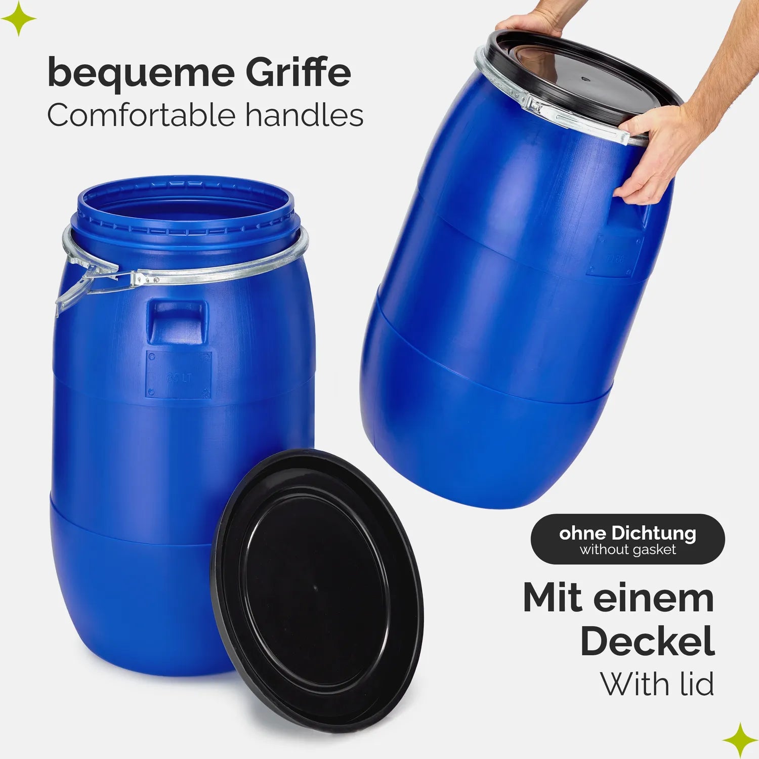 #Farbe_Blau#Kapazität_85 L