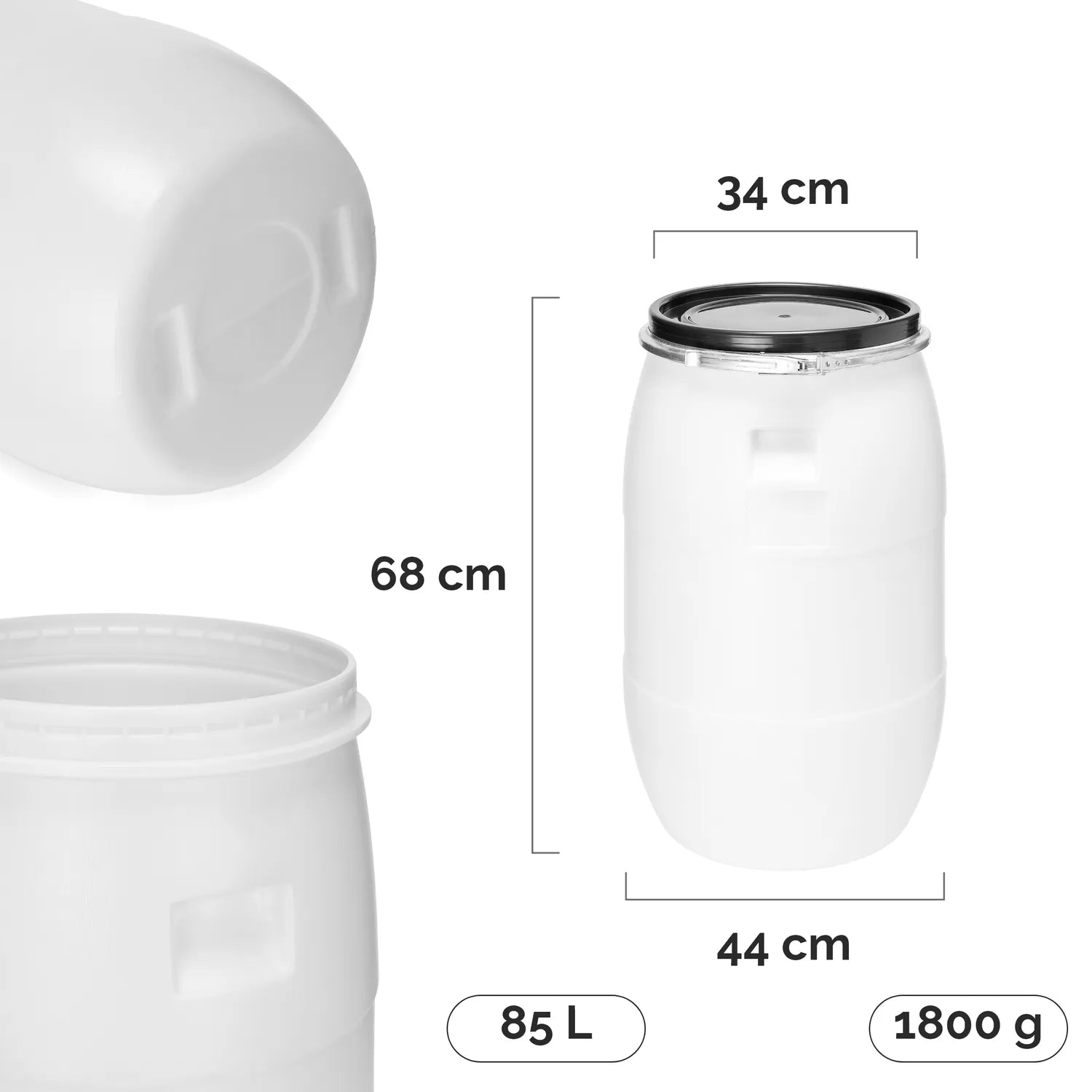 #Farbe_Weiß#Kapazität_85 L