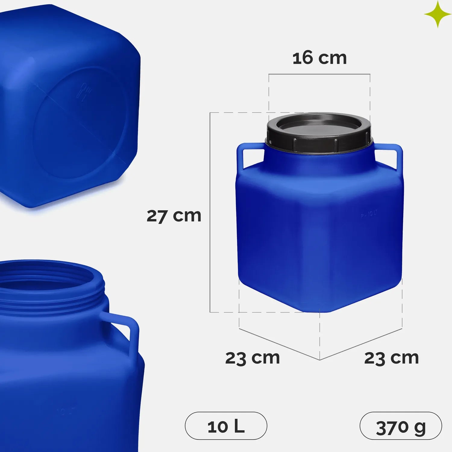 #Farbe_Blau#Kapazität_10 L