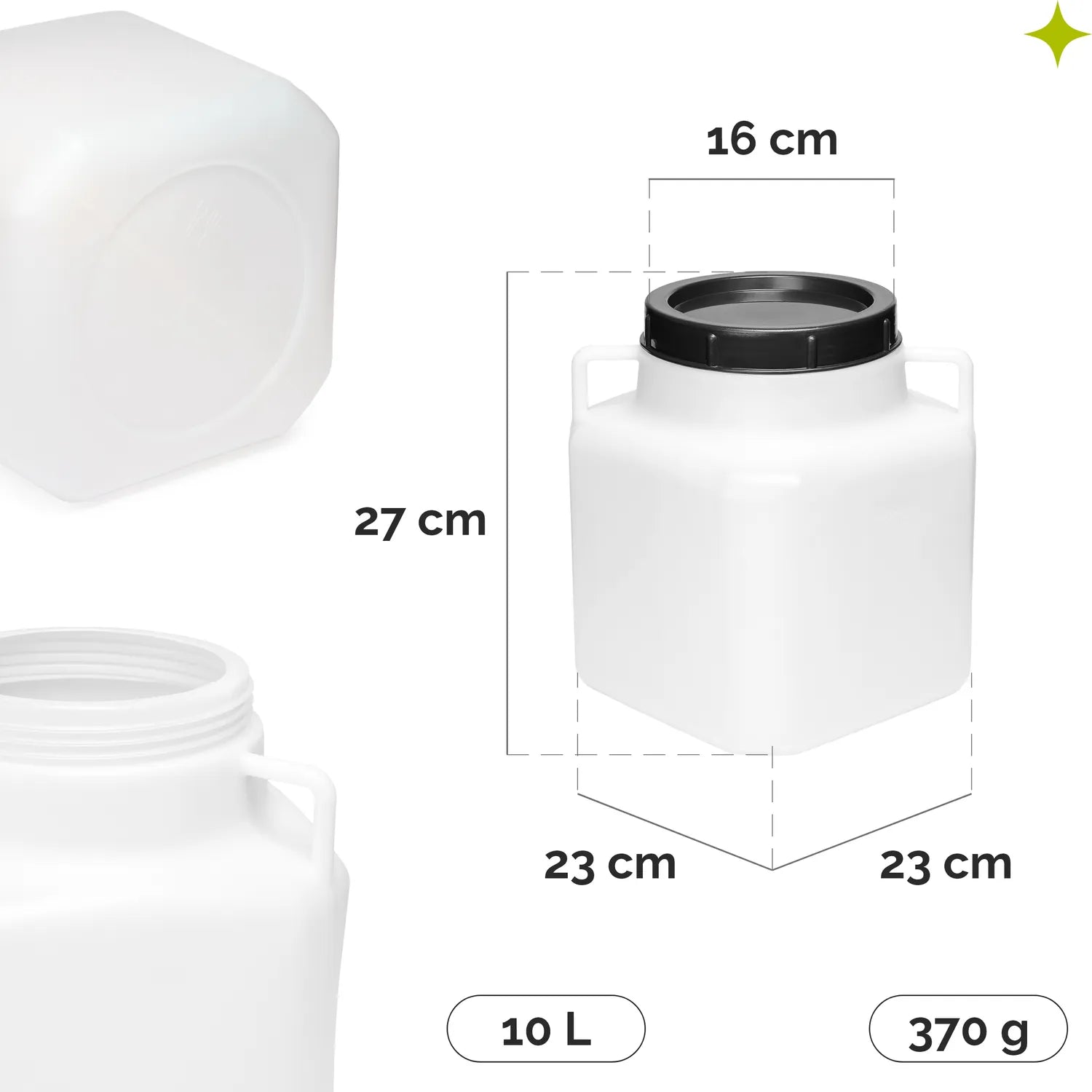 #Farbe_Weiß#Kapazität_10 L