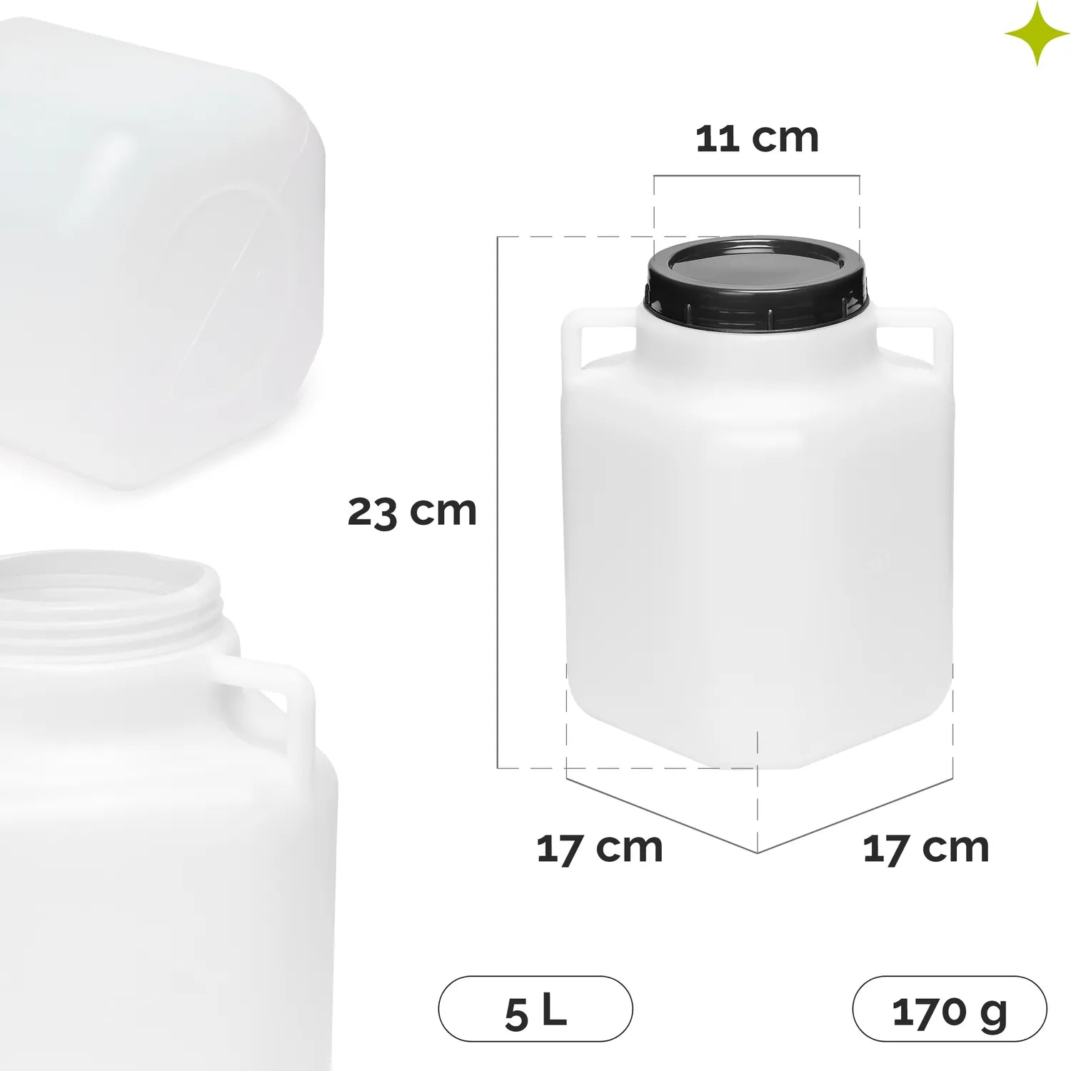 #Farbe_Weiß#Kapazität_5 L