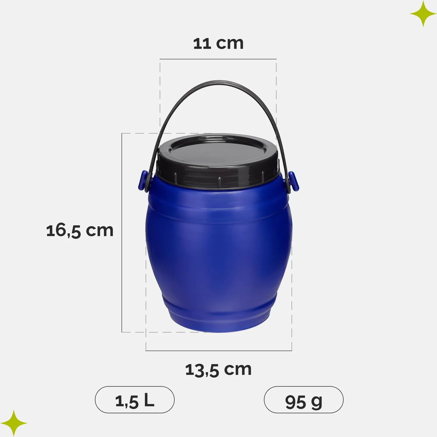 #Farbe_Blau#Kapazität_1.5 L