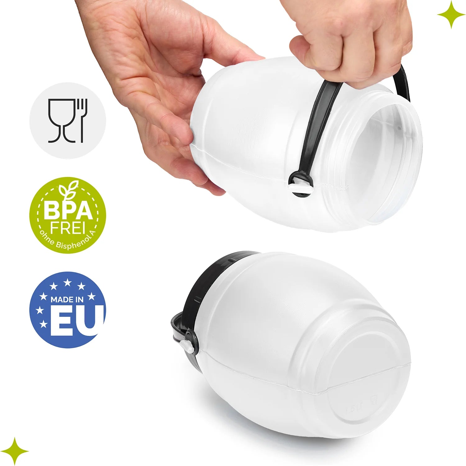 #Farbe_Weiß#Kapazität_1.5 L